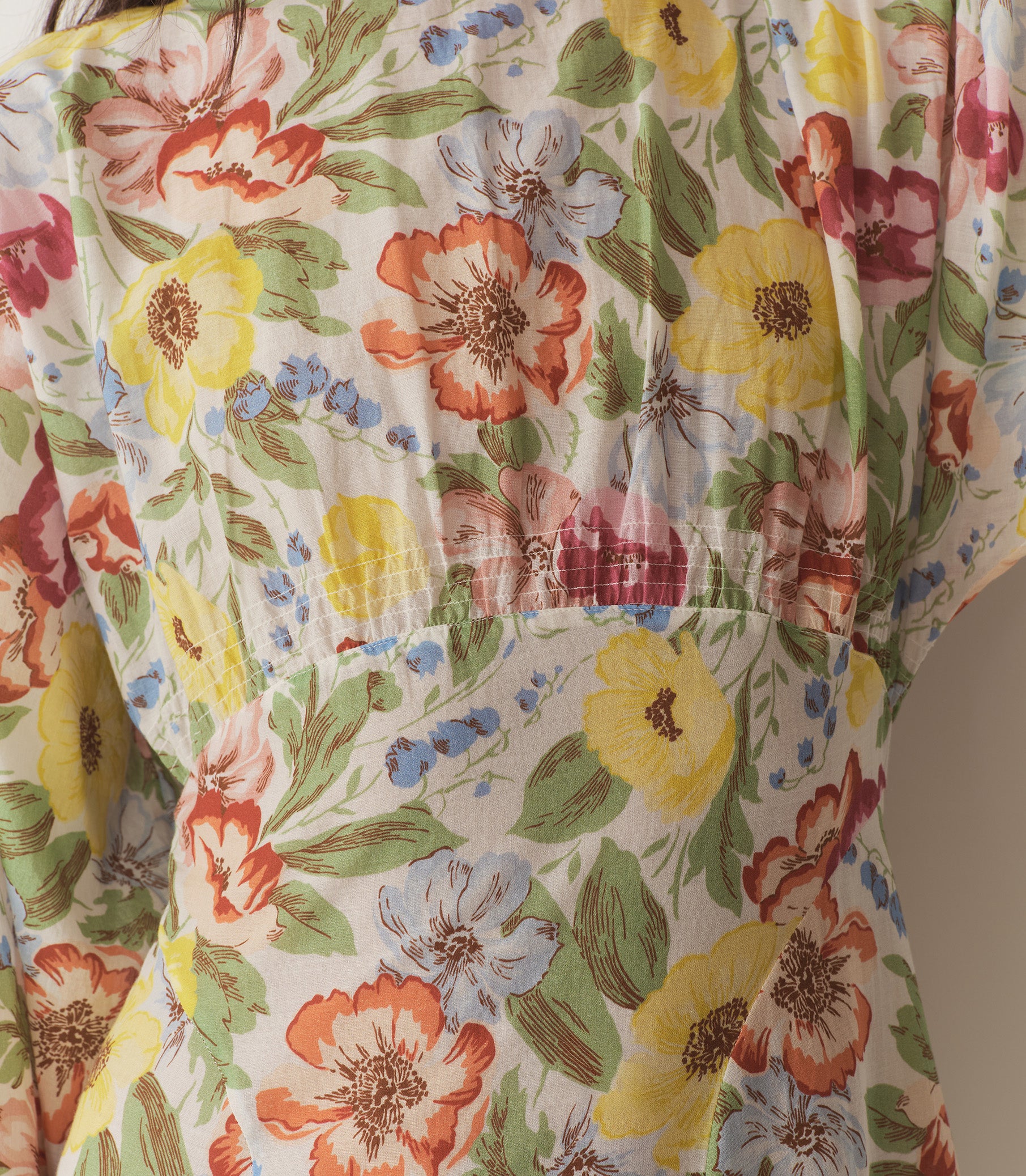 OLIANA DRESS -- BLANC ANEMONE BLOOM view 5