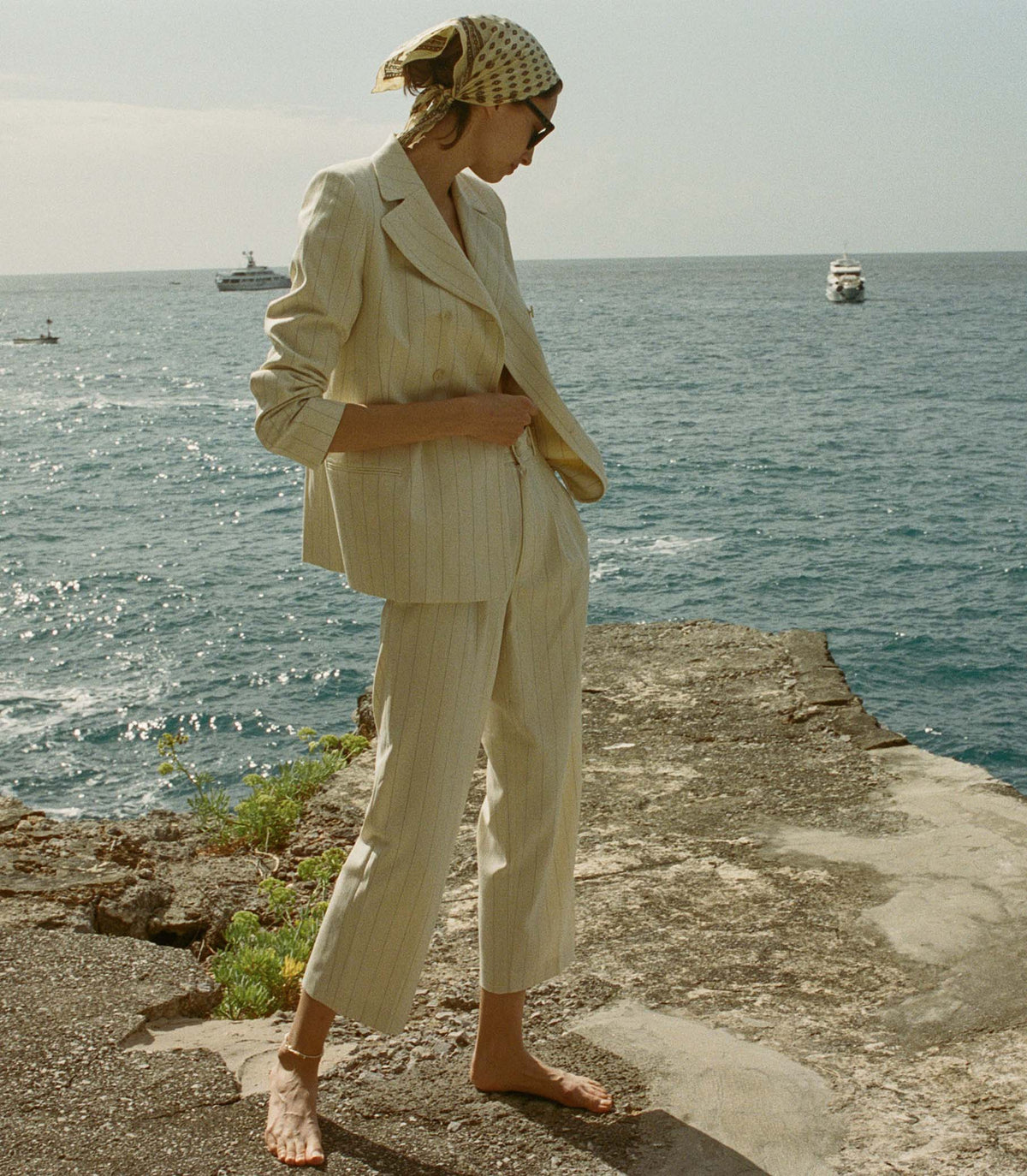 HMD -- OLIVIA PANT -- GESSATO STRIPE view 4
