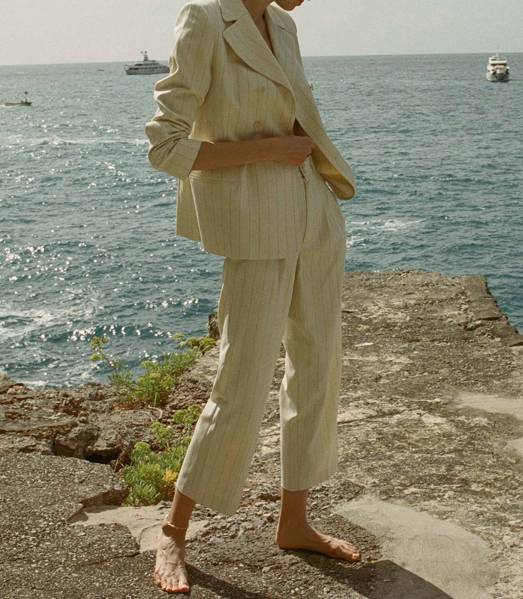 HMD -- OLIVIA PANT -- GESSATO STRIPE view 4
