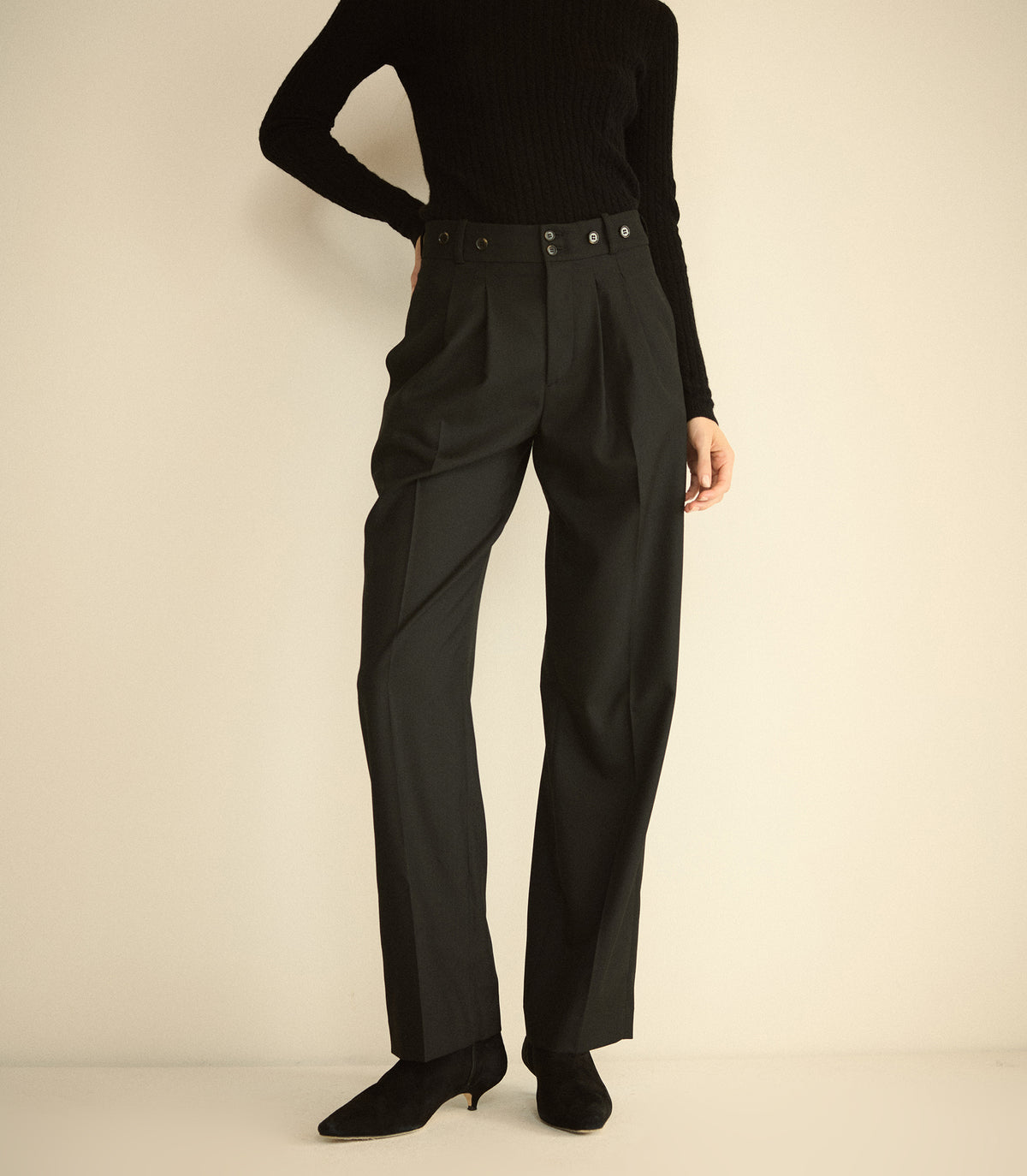 OLIVIA PANT -- BLACK view 5

