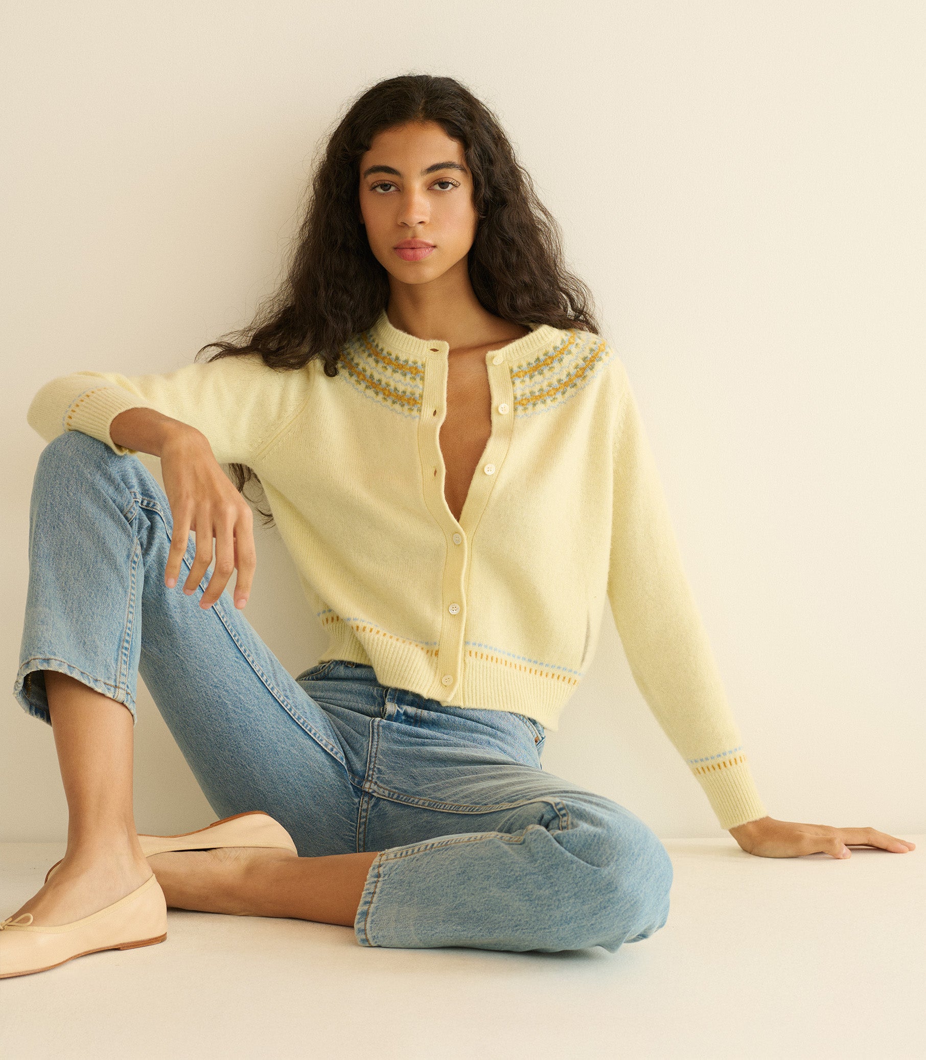 Olympe Cardigan - Gateau Annecy Fair Isle | DÔEN