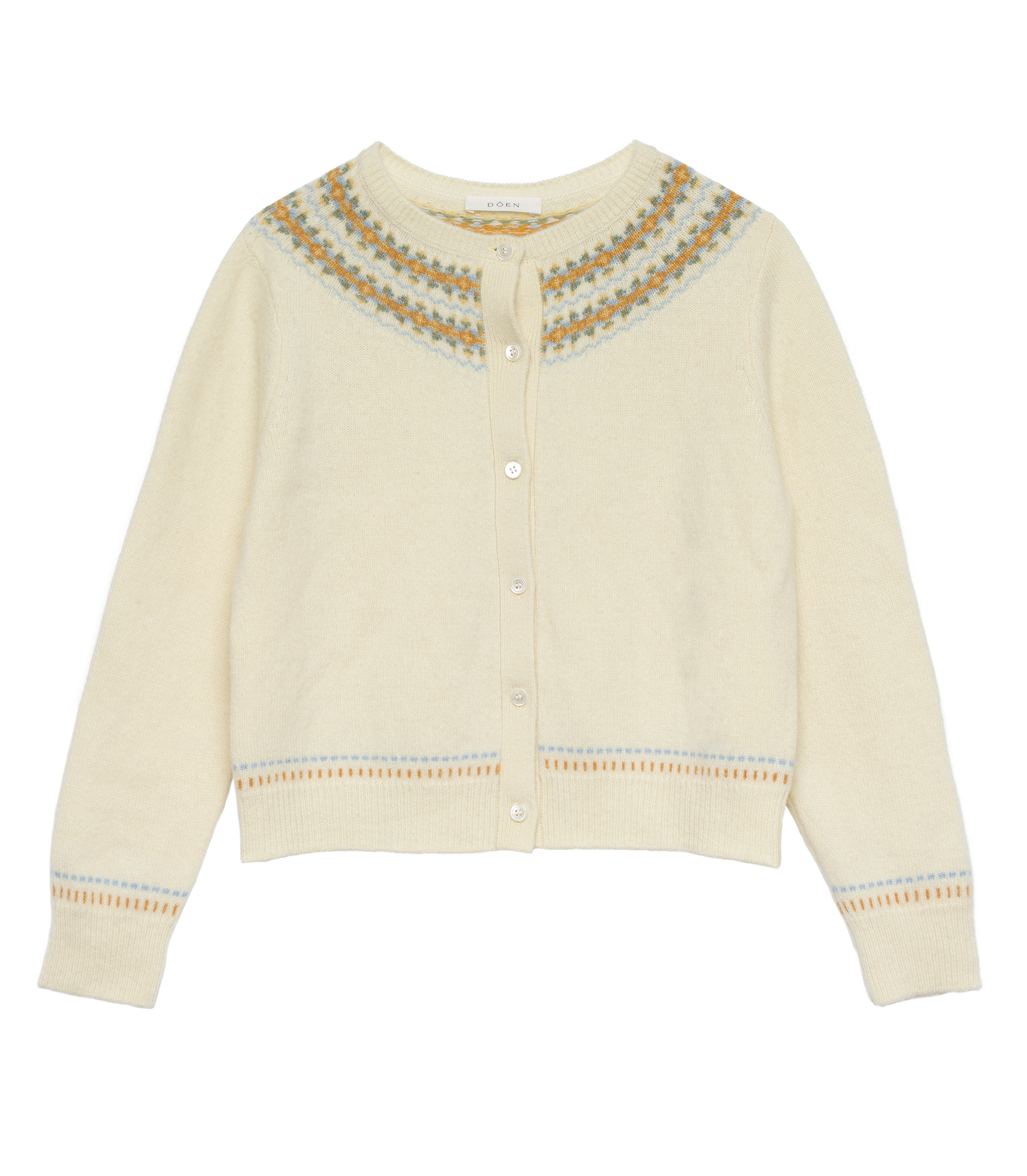 Olympe Cardigan - Gateau Annecy Fair Isle | DÔEN Olympe Cardigan - Gateau Annecy Fair Isle | DÔEN