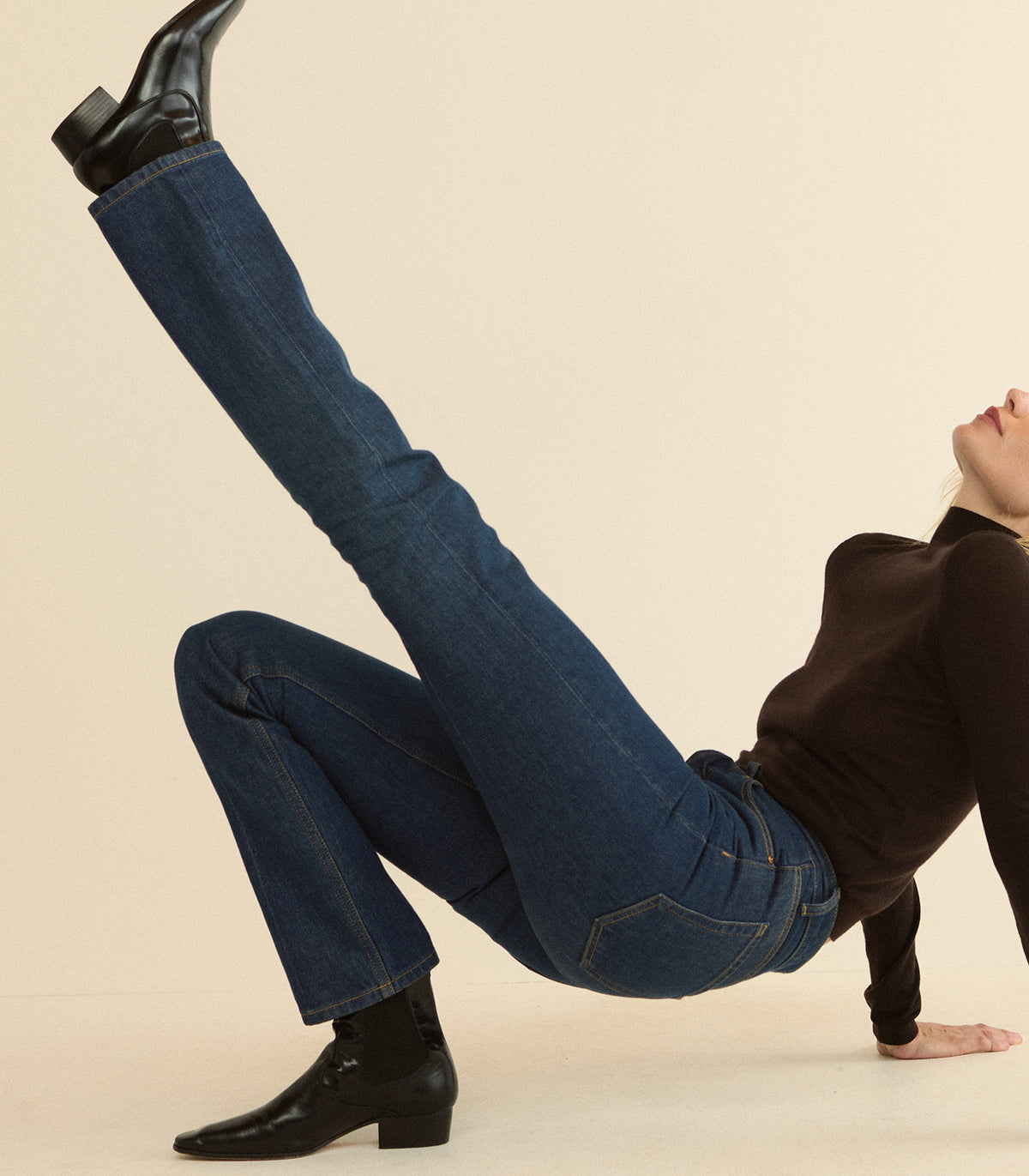 ONDINE JEAN -- CAVALAIRE DARK WASH view 4
