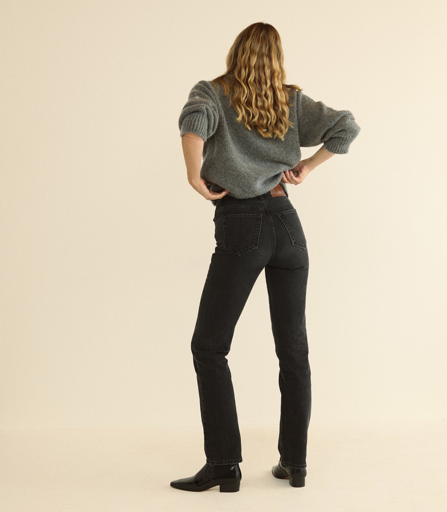 ONDINE JEAN -- COAL BLACK WASH