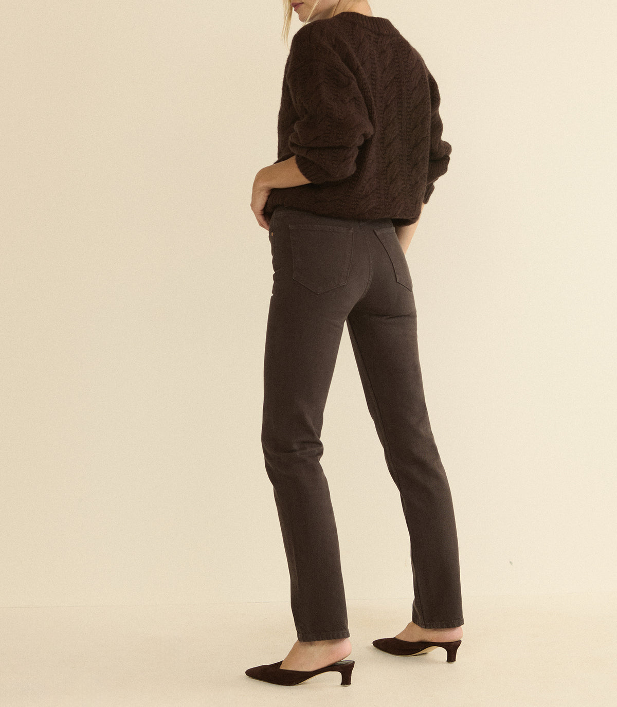 ONDINE JEAN -- EQUESTRIAN BROWN WASH view 3
