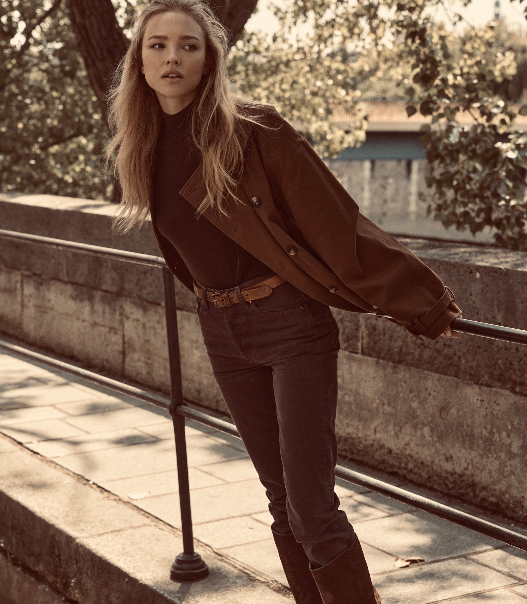 ONDINE JEAN -- EQUESTRIAN BROWN WASH view 3
