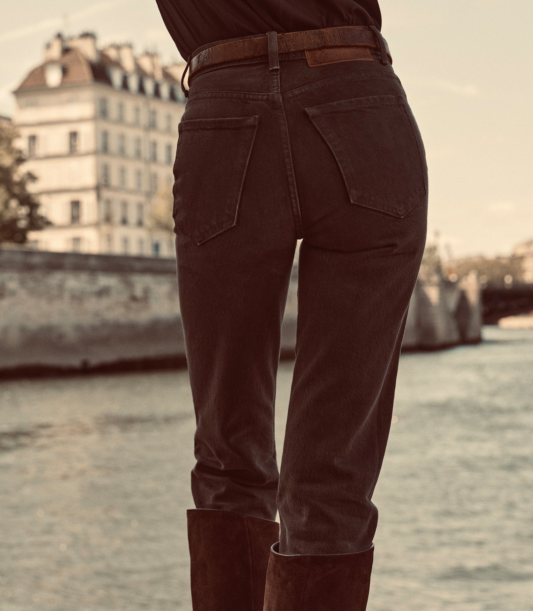 ONDINE JEAN -- EQUESTRIAN BROWN WASH view 5

