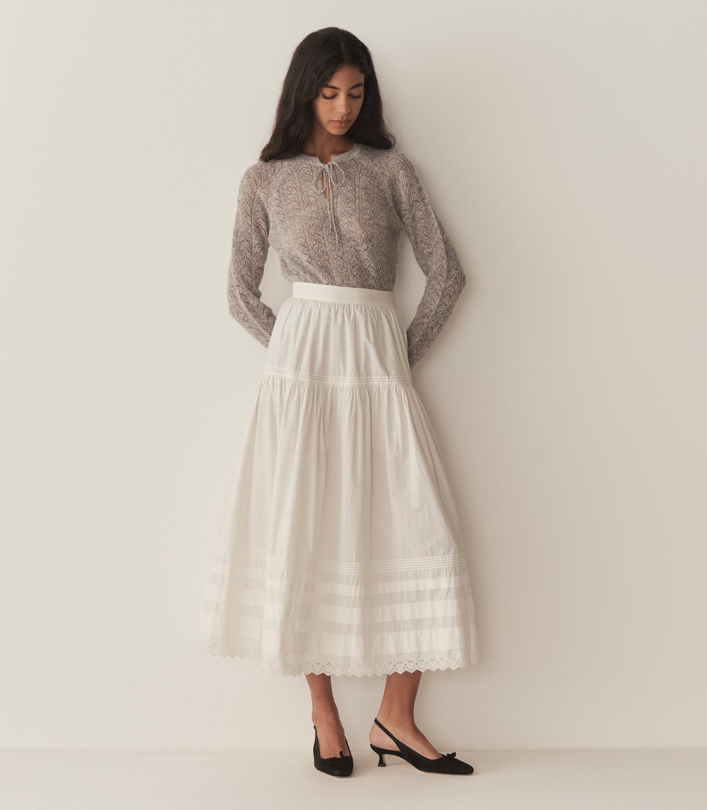 HMD -- OPHIRA SWEATER -- LIGHT HEATHER GREY