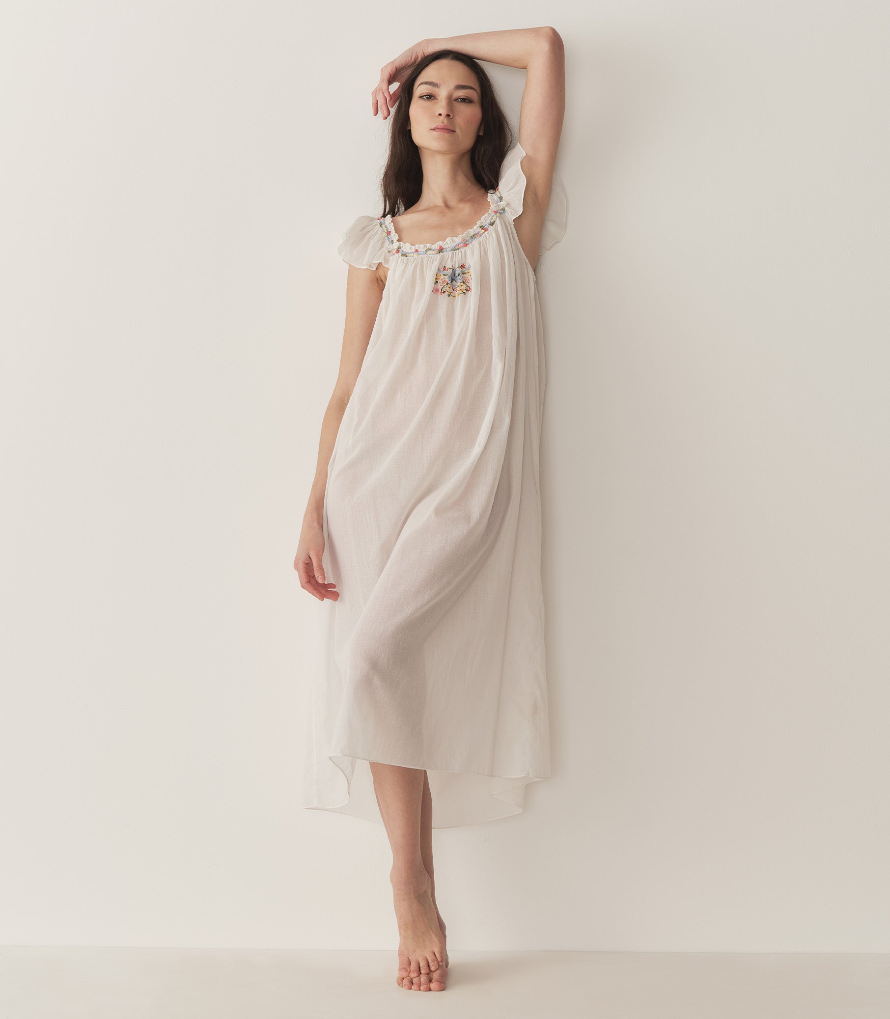 ORELLE NIGHTGOWN -- SALT view 2
