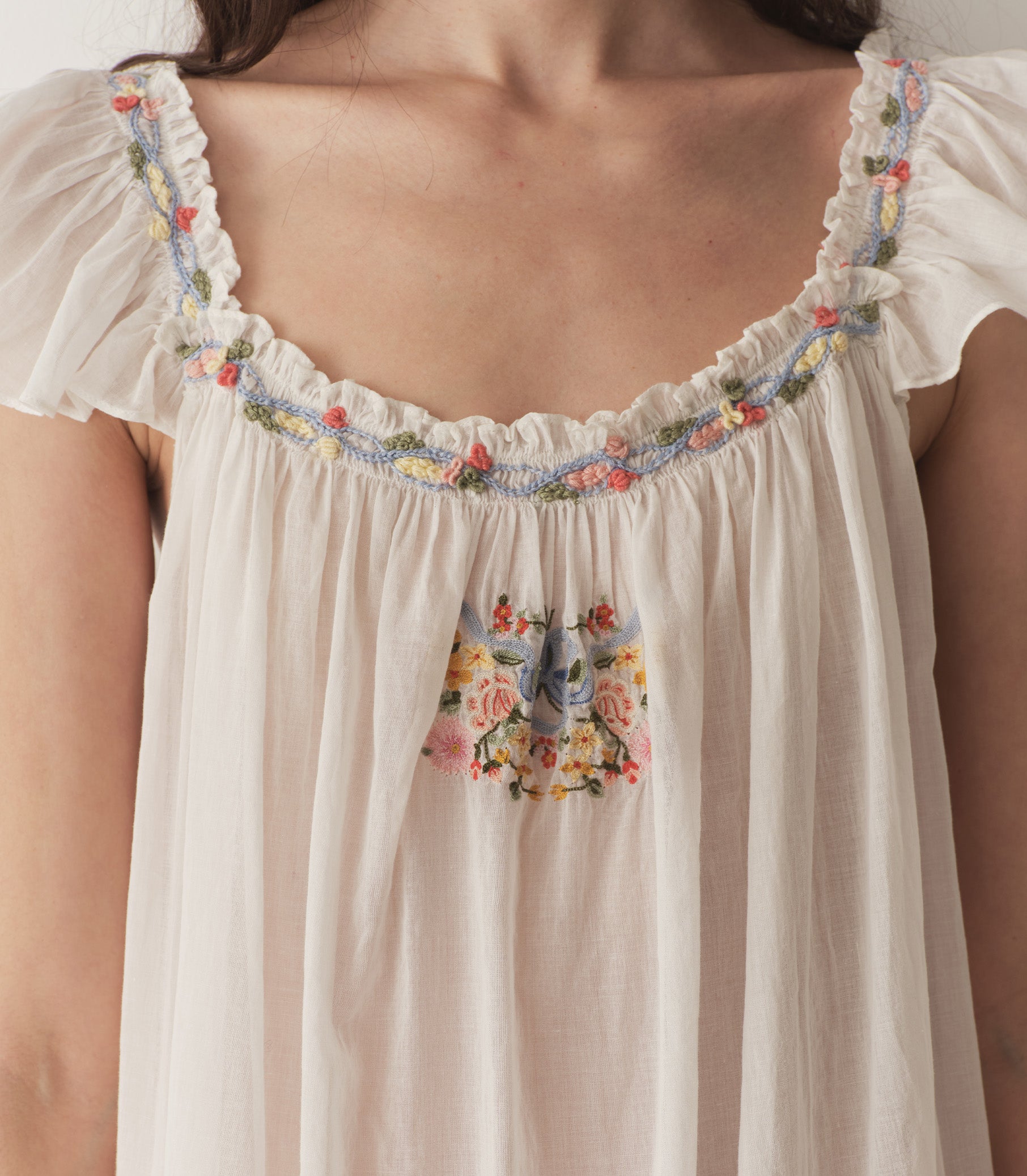 ORELLE NIGHTGOWN -- SALT view 3