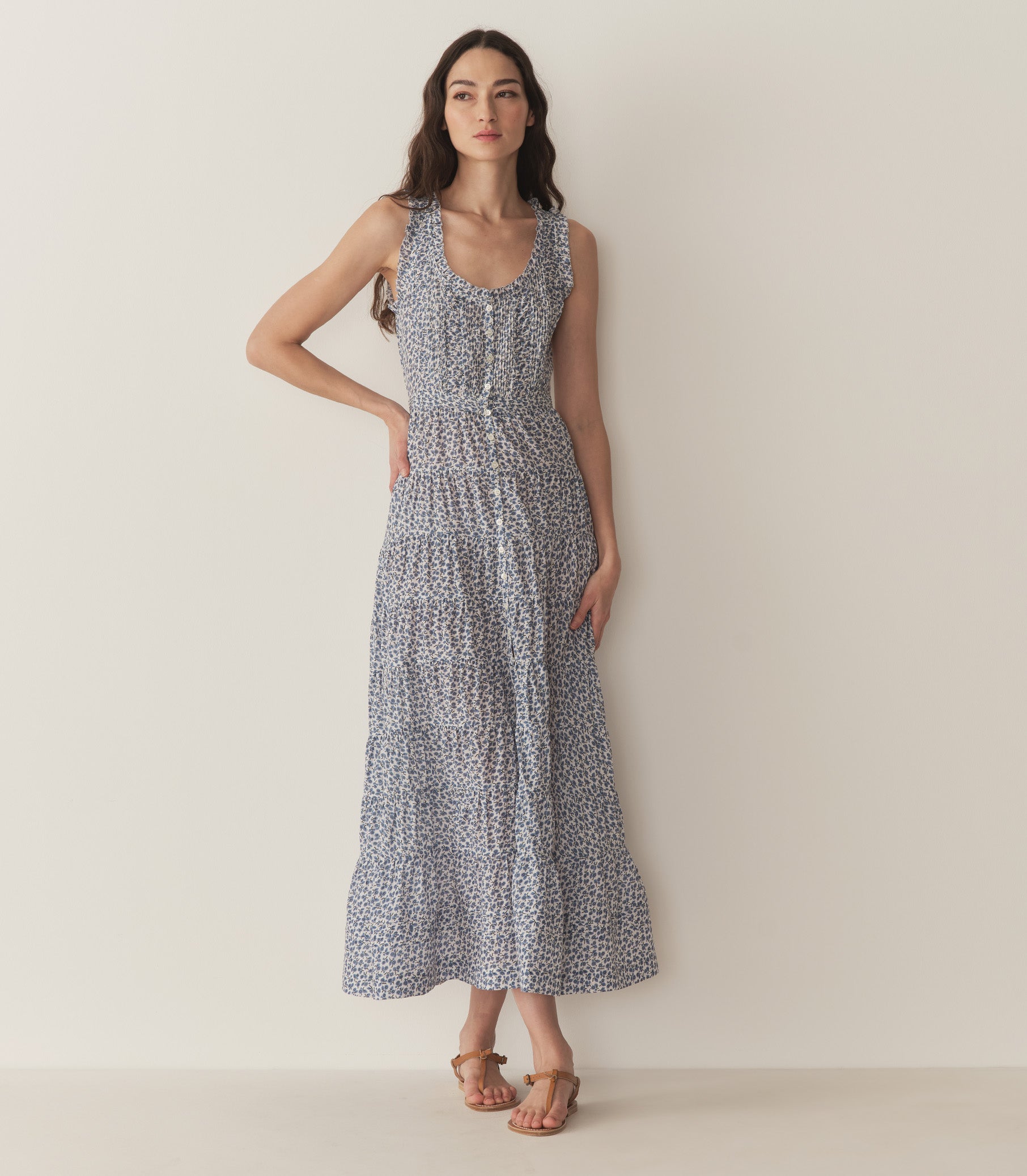 HMD -- OTTESSA DRESS -- CORNFLOWER HILLSIDE BLOOM view 2
