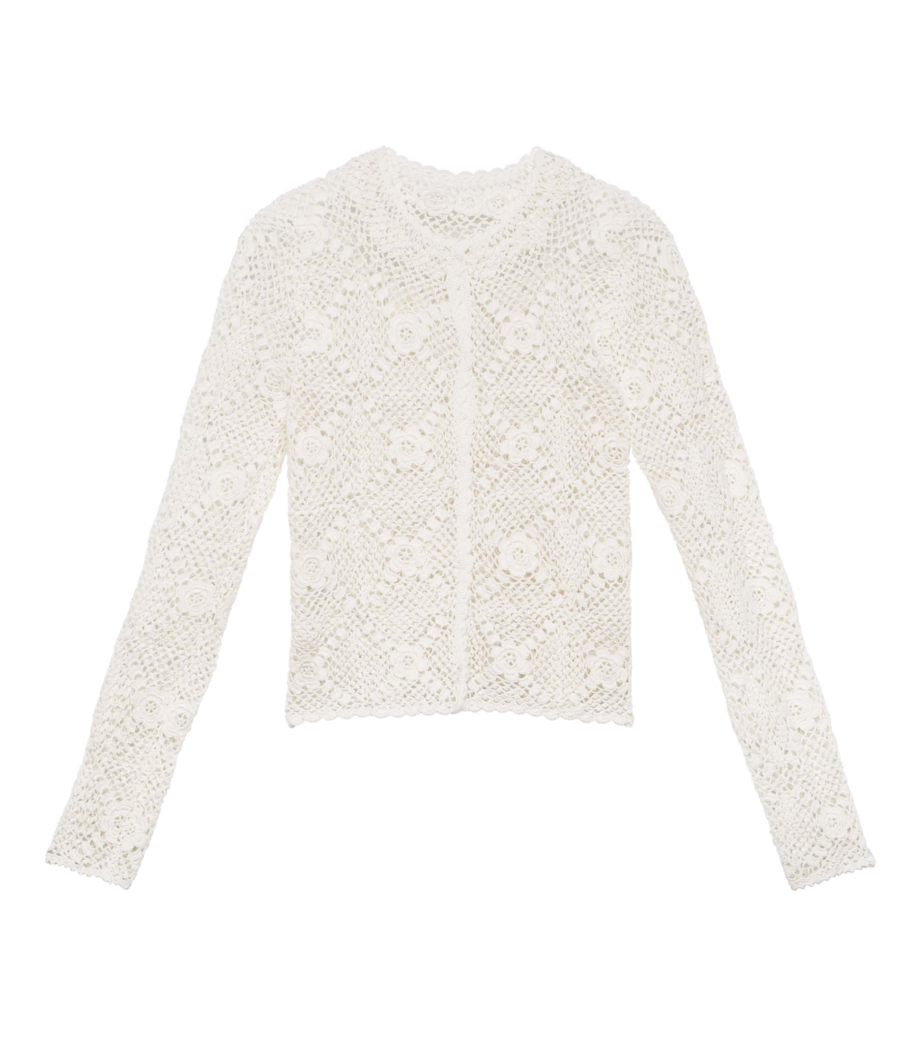 HMD -- OTTOLINE CARDIGAN -- PEARL view 5
