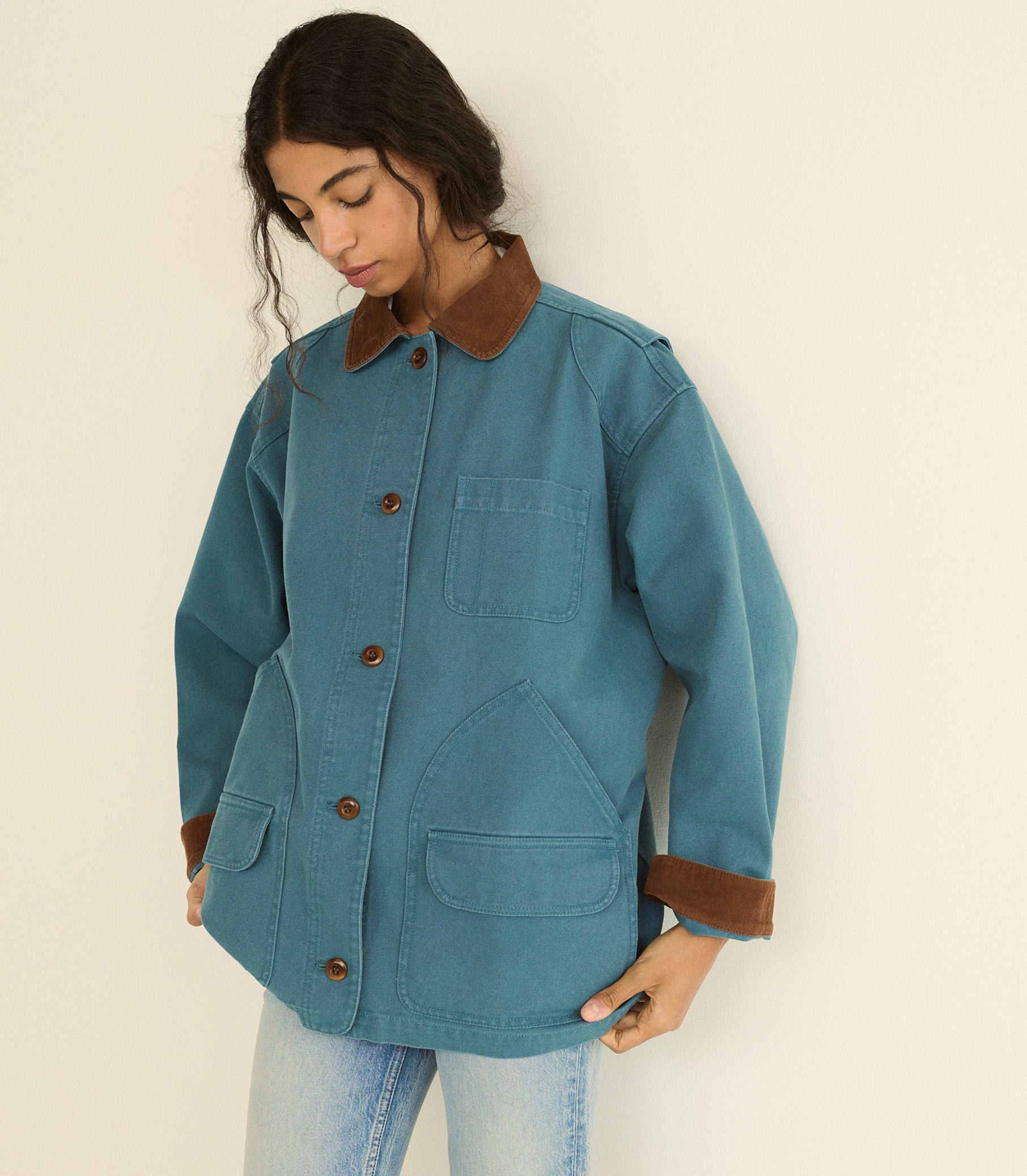 PASCUAL JACKET -- CASPIAN BLUE view 6

