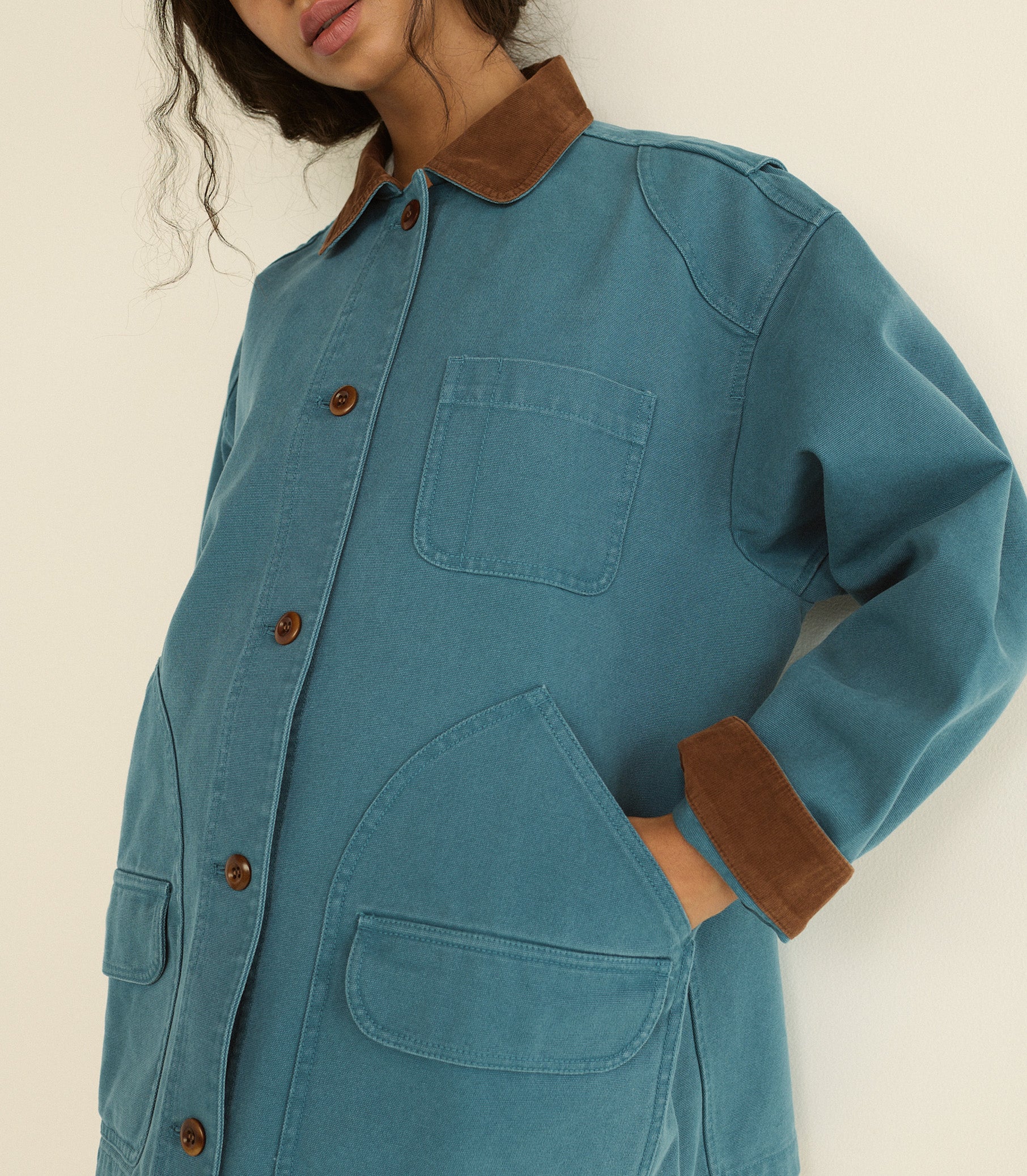 PASCUAL JACKET -- CASPIAN BLUE view 7
