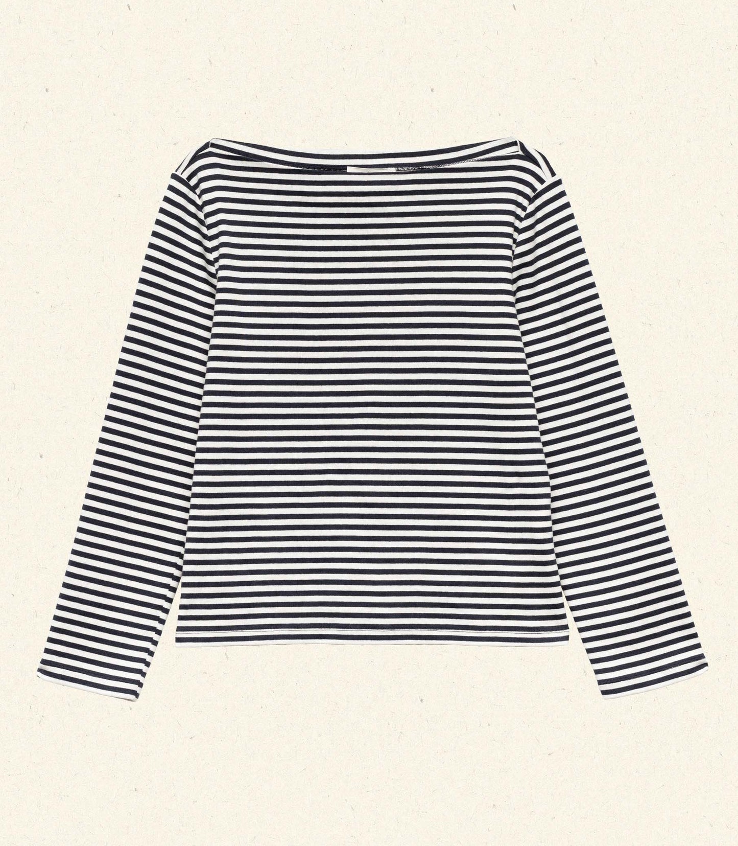 HMD -- PAULETTE TEE -- NAVY NANTUCKET STRIPE