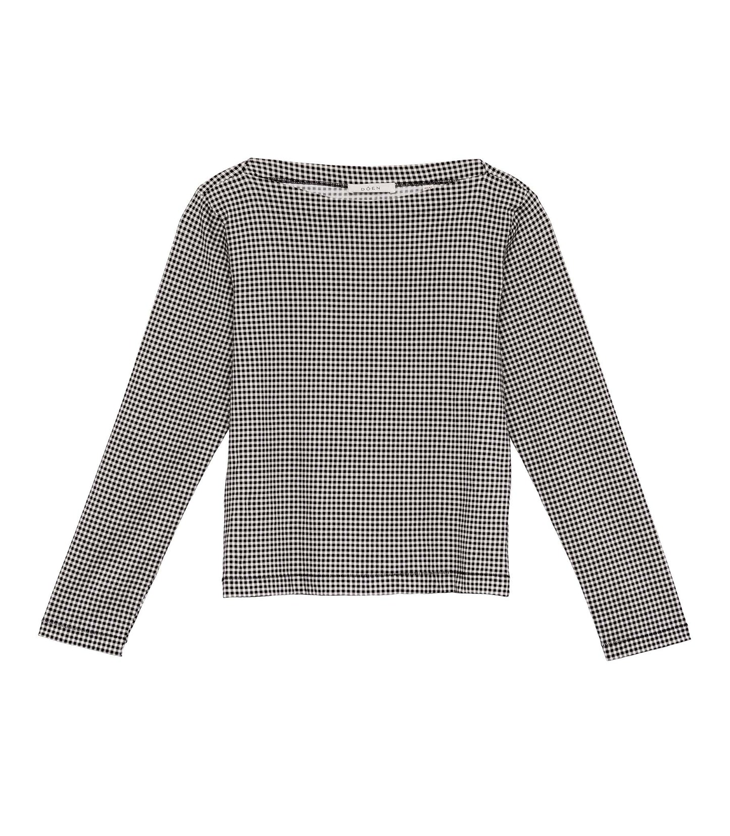 HMD -- PAULETTE TEE -- NOIR LA MADDALENA GINGHAM
