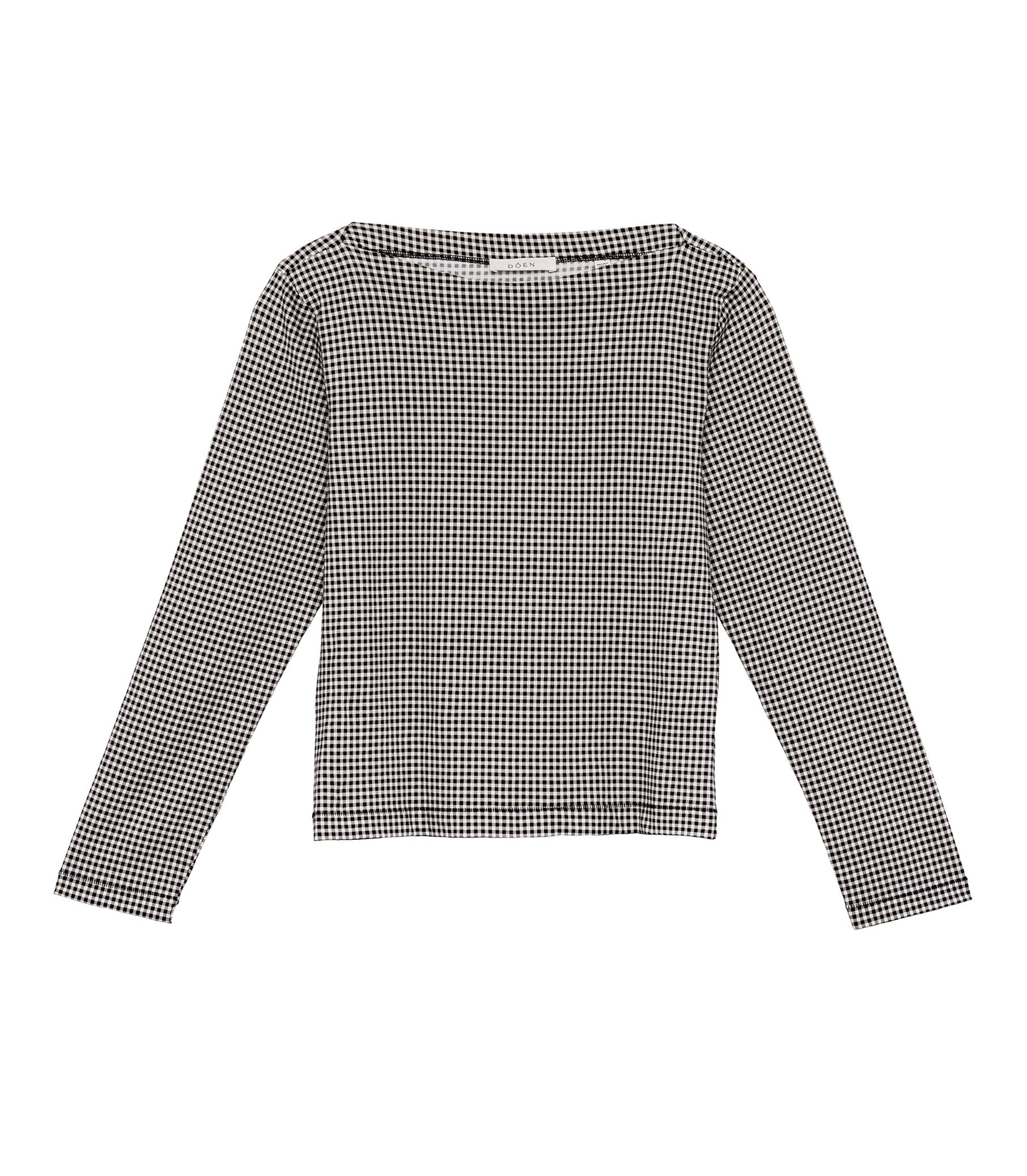 HMD -- PAULETTE TEE -- NOIR LA MADDALENA GINGHAM view 6
