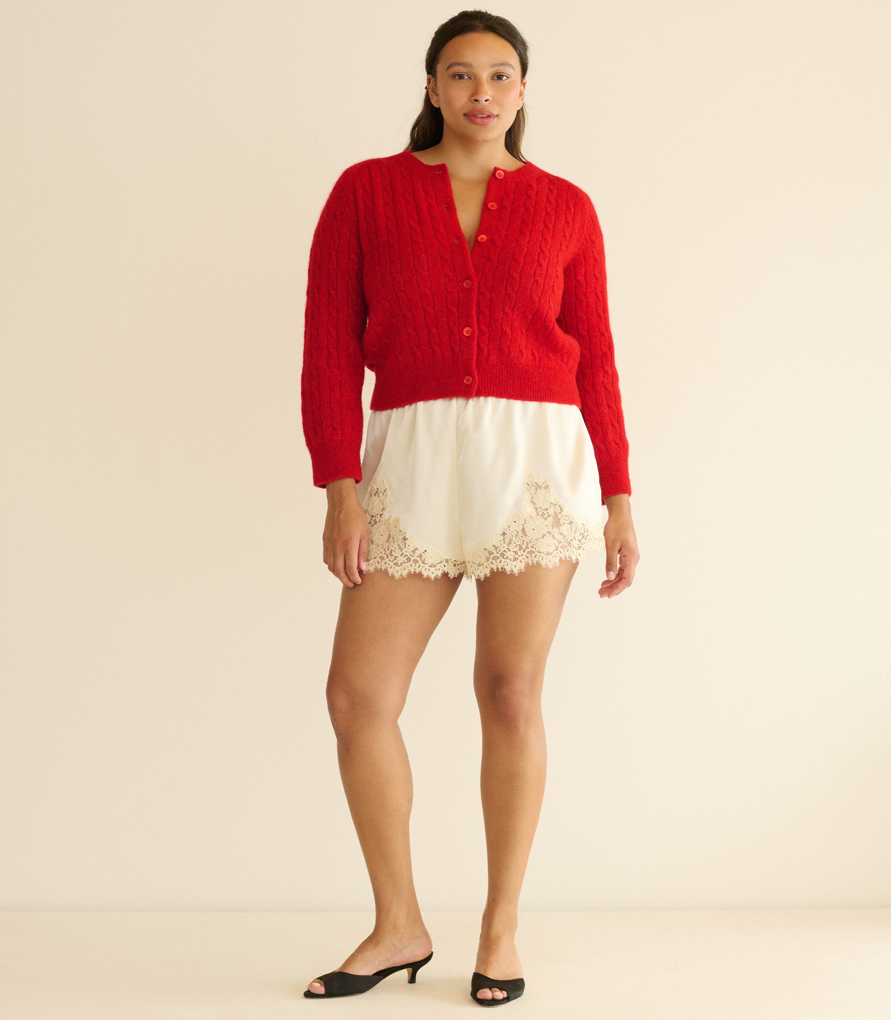 Penrose Cardigan - Cerise | DÔEN