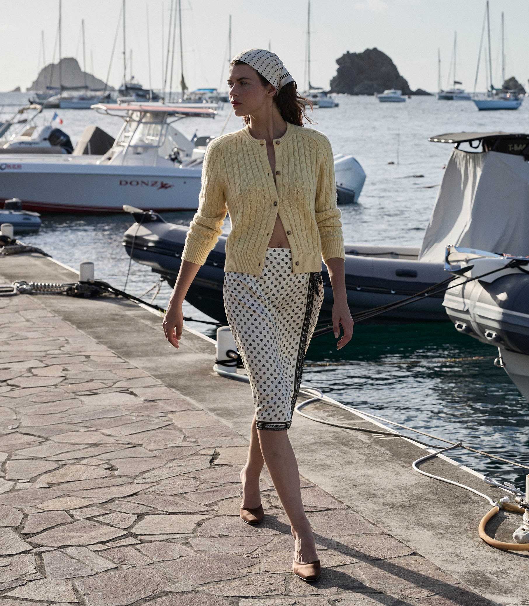 PENROSE CARDIGAN -- LEMON CHIFFON view 4