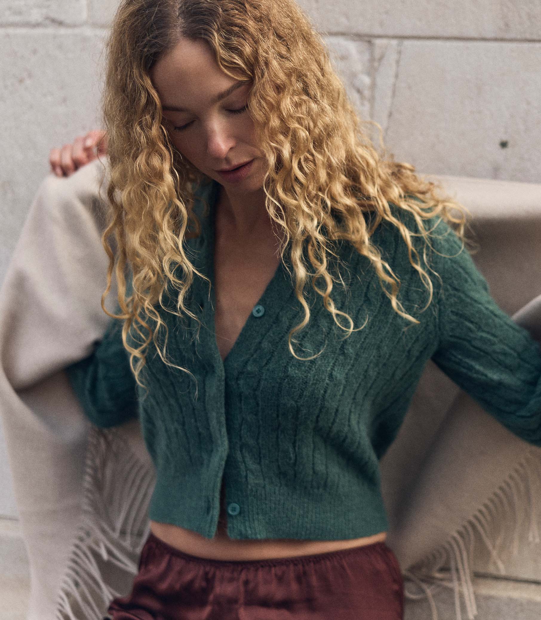 Kananko様DOEN　ペンローズカーディガン　黄色　HR1794 Penrose Cardigan - Spruce | DÔEN