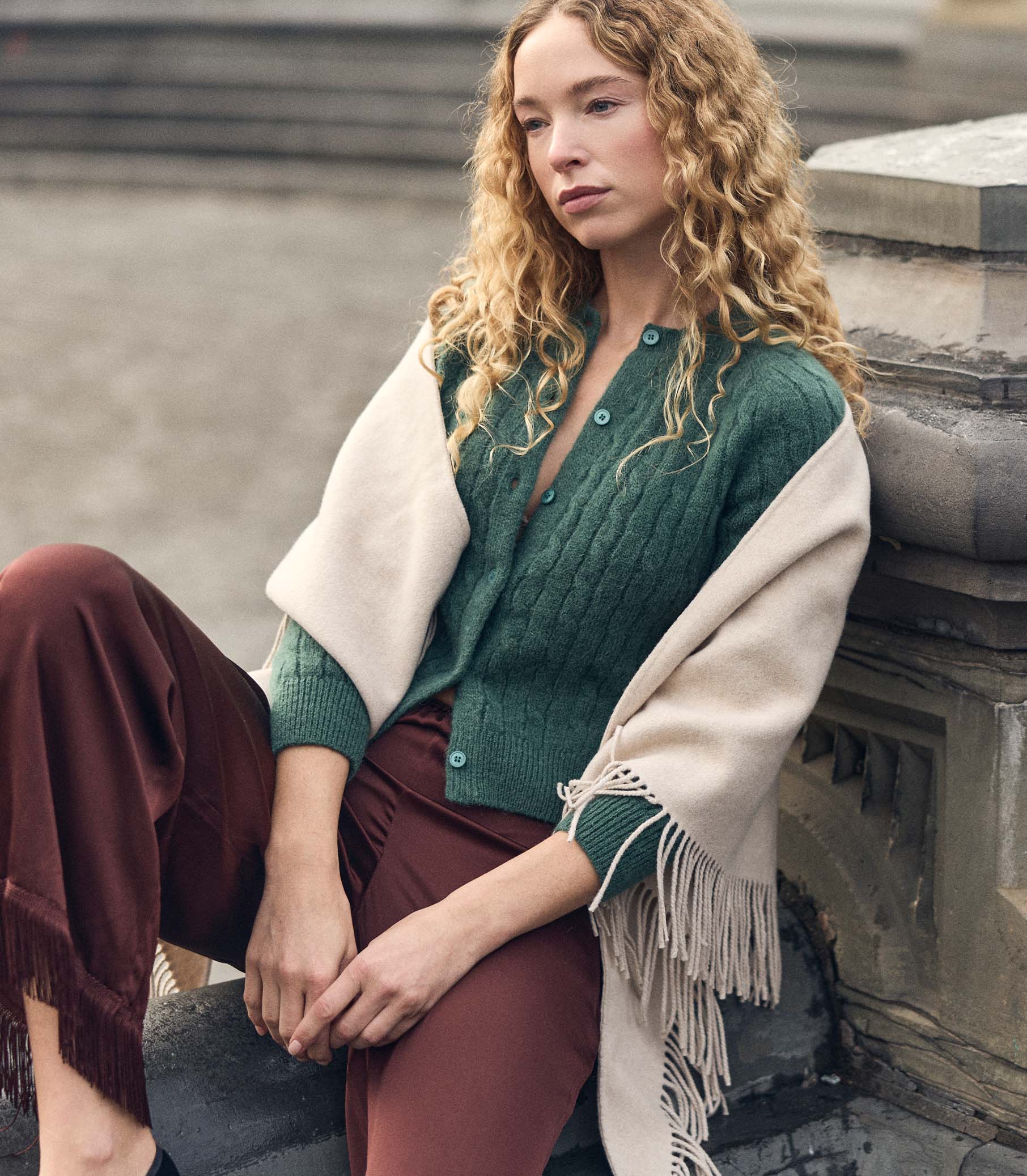 Penrose Cardigan - Spruce | DÔEN