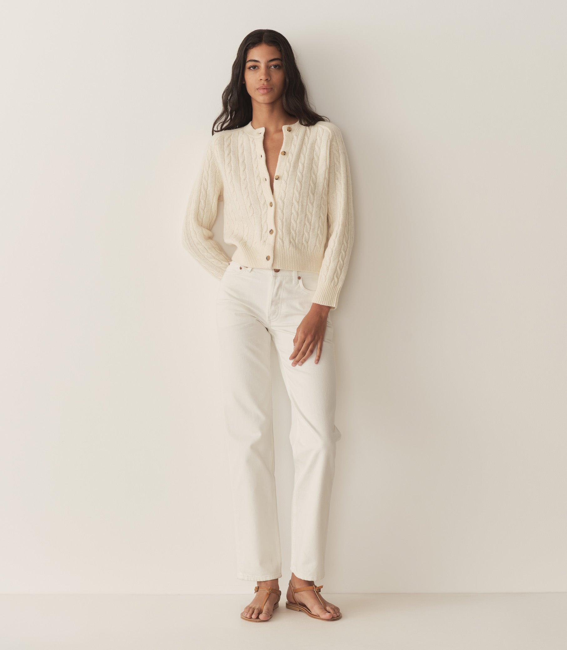 HMD -- PENROSE CARDIGAN -- SEA SALT view 3
