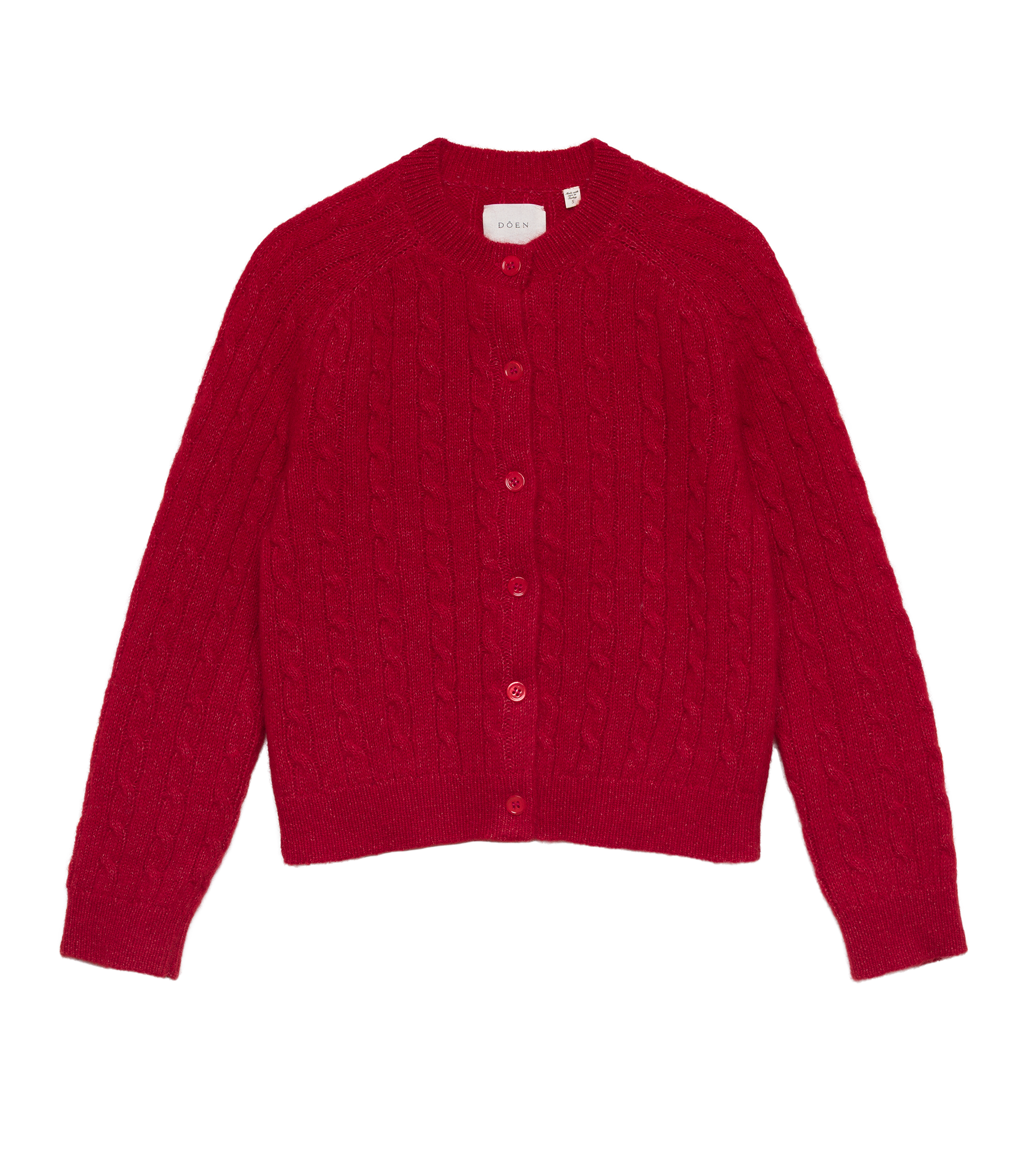 PENROSE CARDIGAN -- CERISE view 8