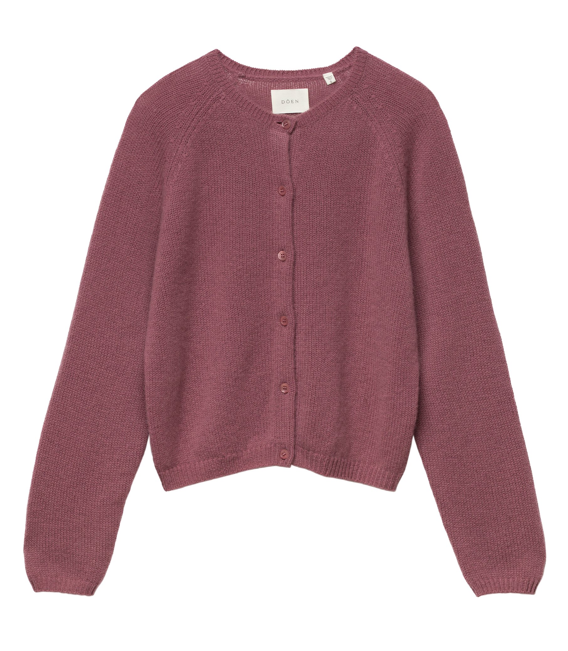 PEROLINE CASHMERE CARDIGAN -- ROSE MAUVE view 6
