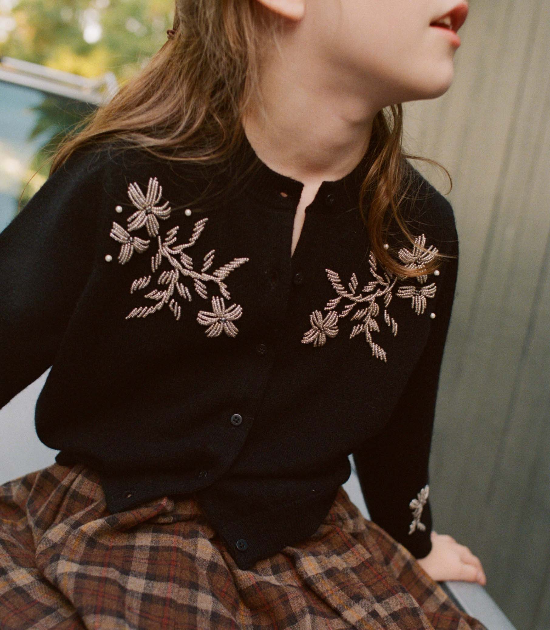 Petit Tresor Cardigan - Black | DÔEN