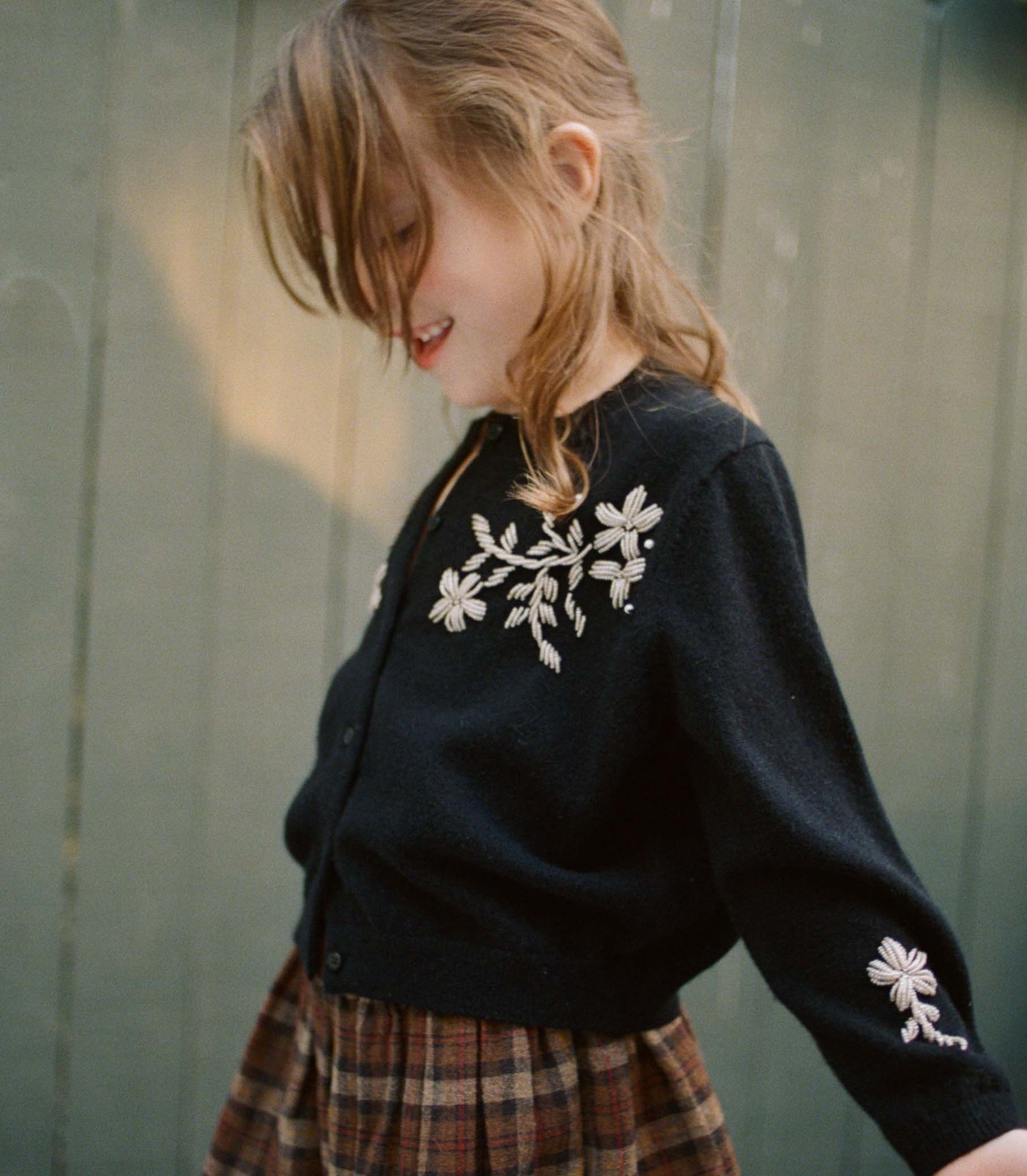 Petit Tresor Cardigan - Black | DÔEN