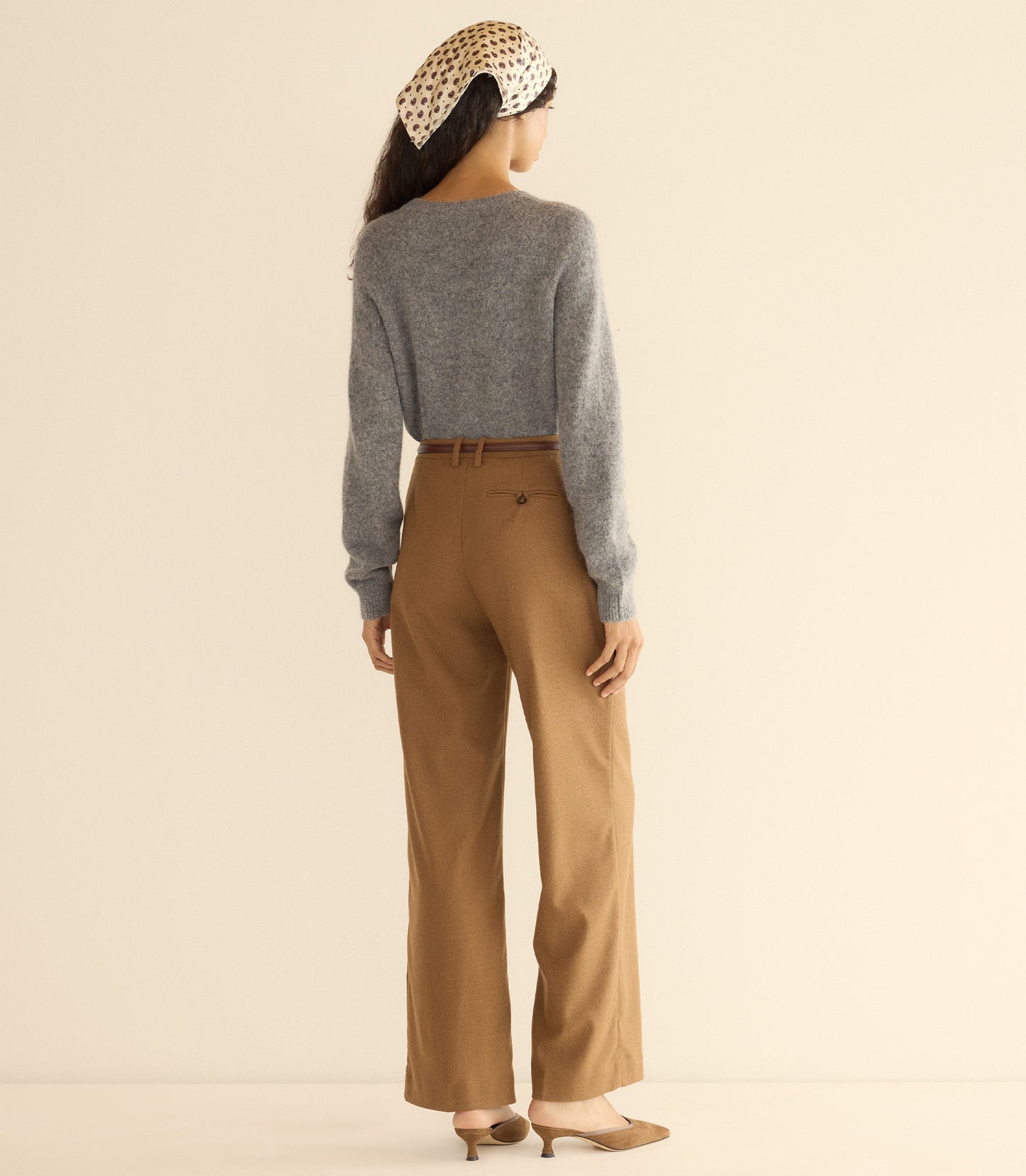 PETRA CARDIGAN -- DARK HEATHER GREY