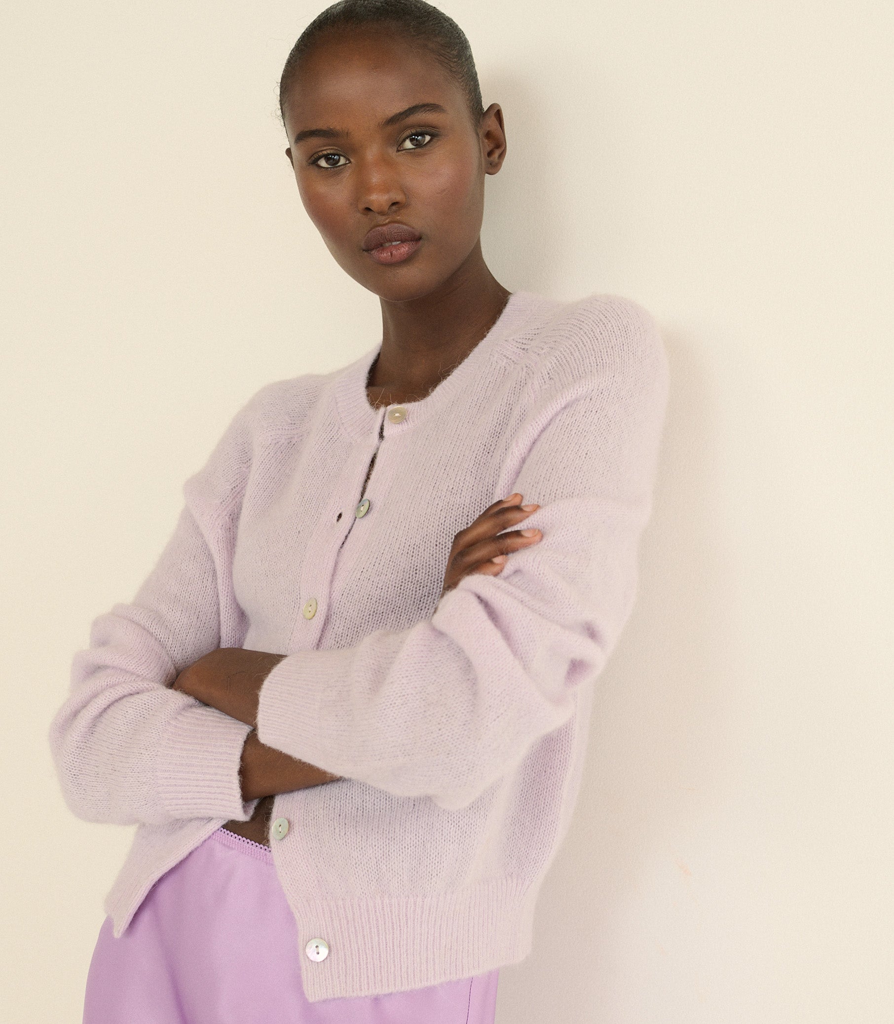 PETRA CARDIGAN -- VIOLET THISTLE view 8

