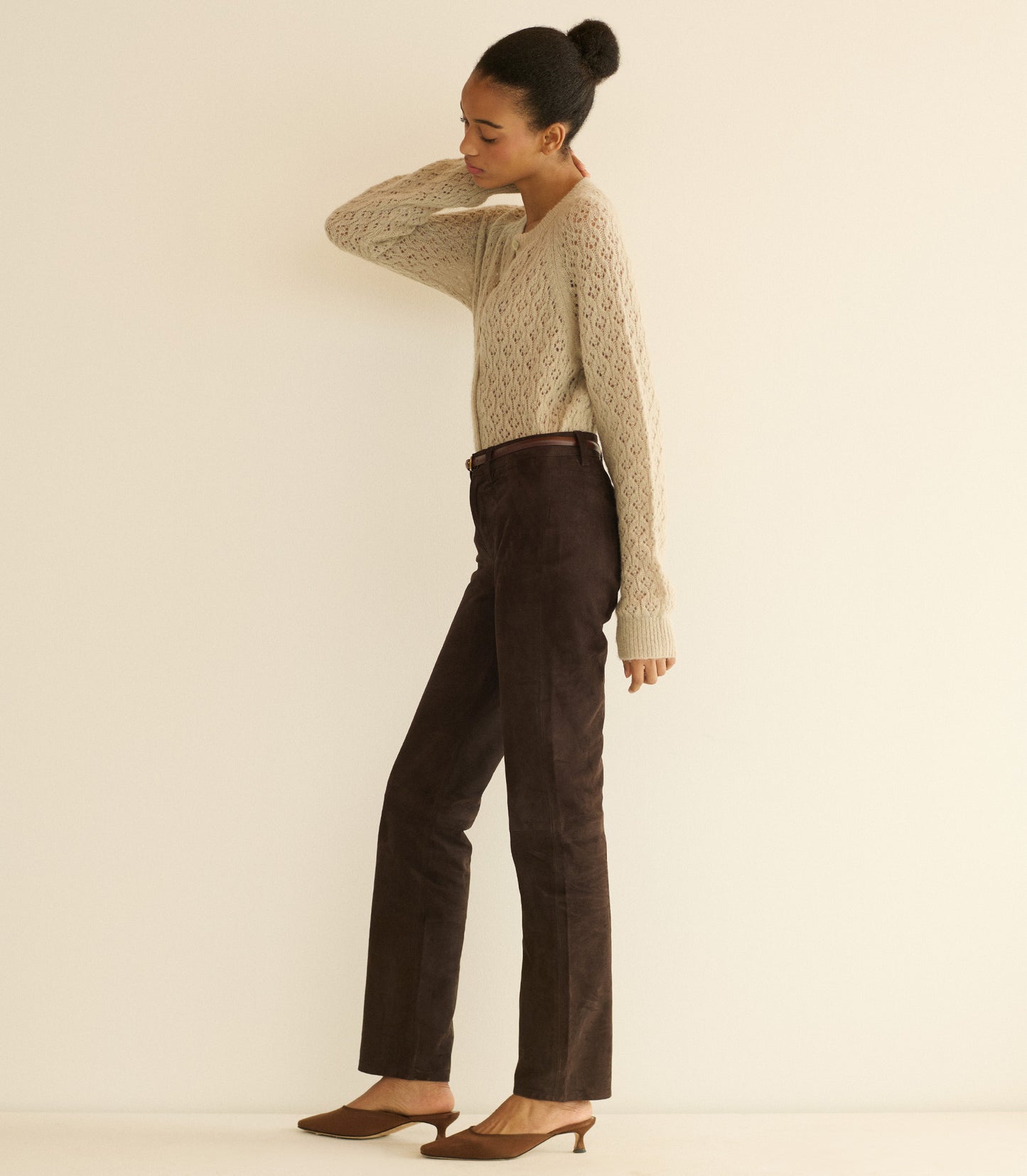 PETRA POINTELLE CARDIGAN -- FEATHERSTONE