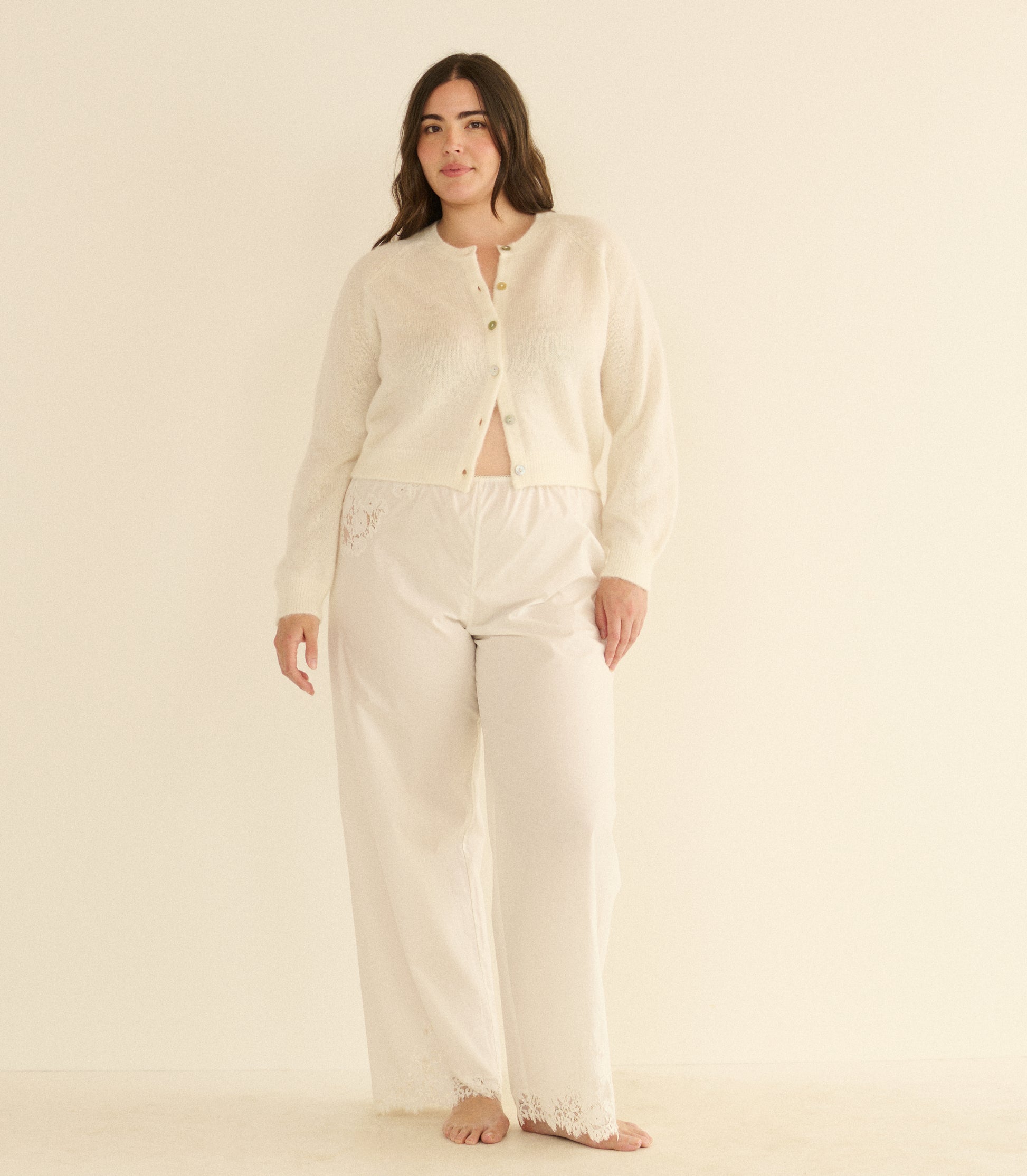 PETRA CARDIGAN -- IVORY view 6
