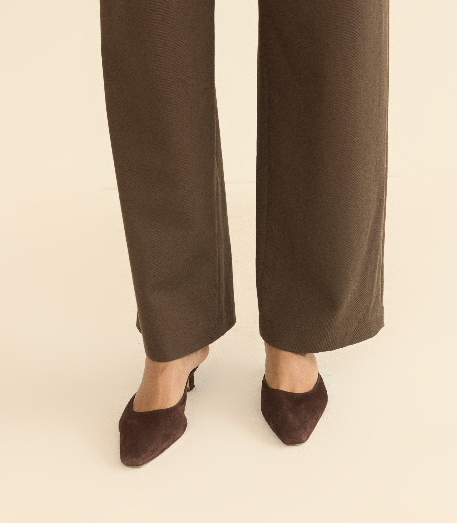 PICA MULE -- EQUESTRIAN BROWN SUEDE view 2
