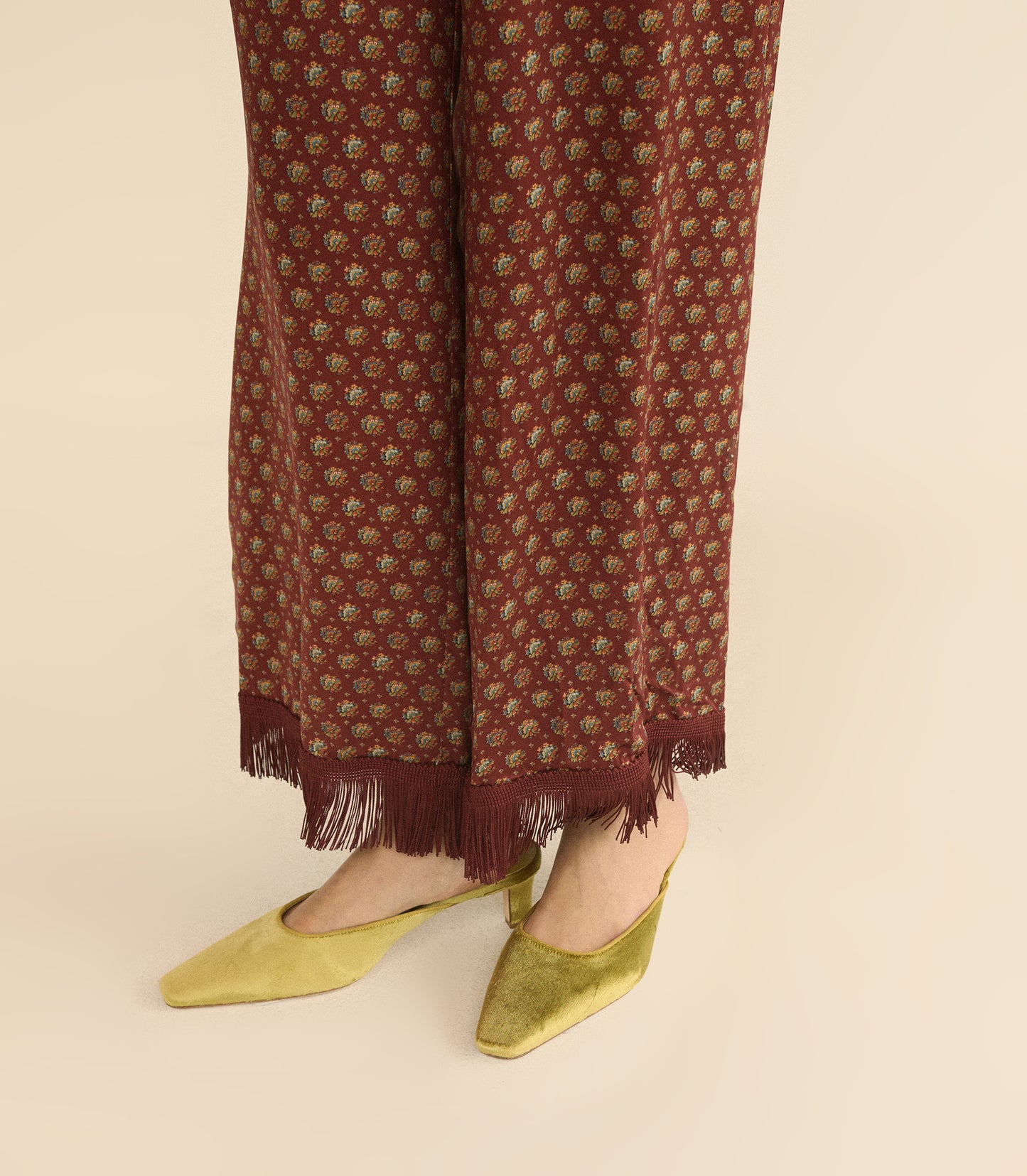 PICA MULE -- GOLD PANNE VELVET