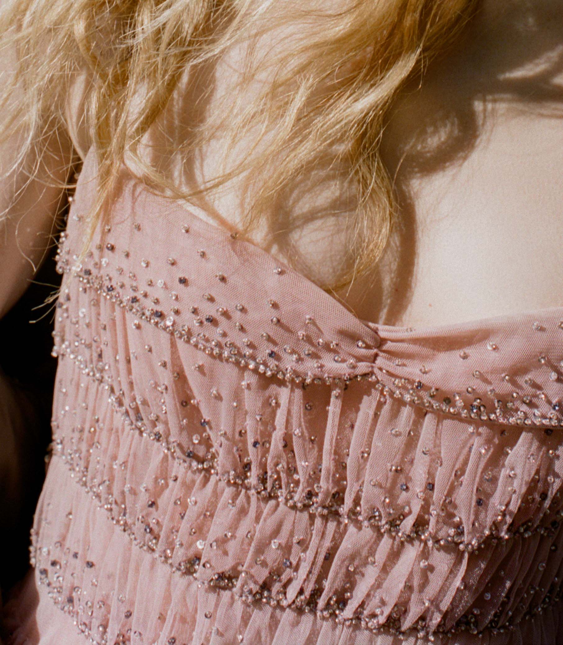 PIERRETTE DRESS -- PALE ROSE view 4