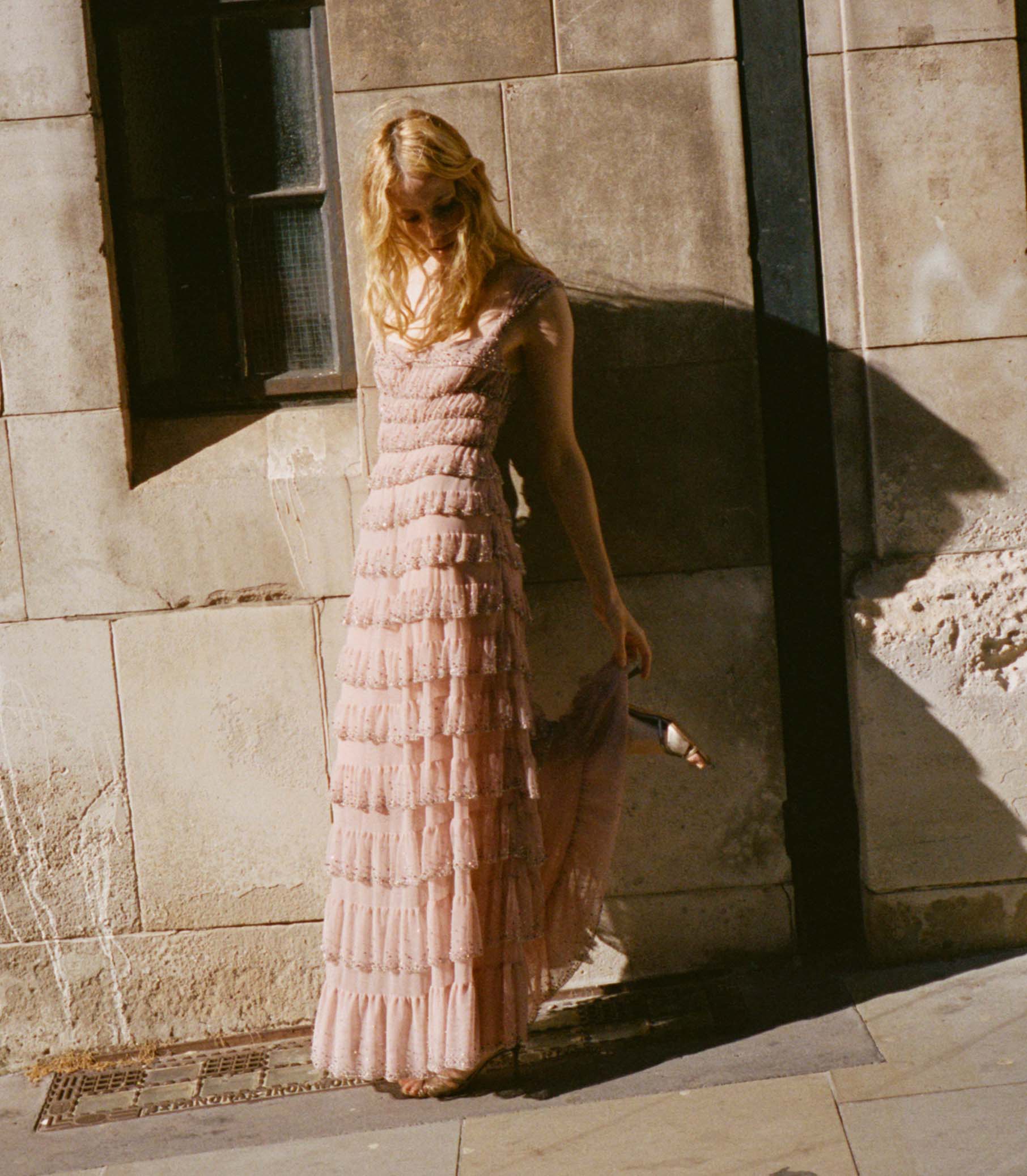 PIERRETTE DRESS -- PALE ROSE view 2