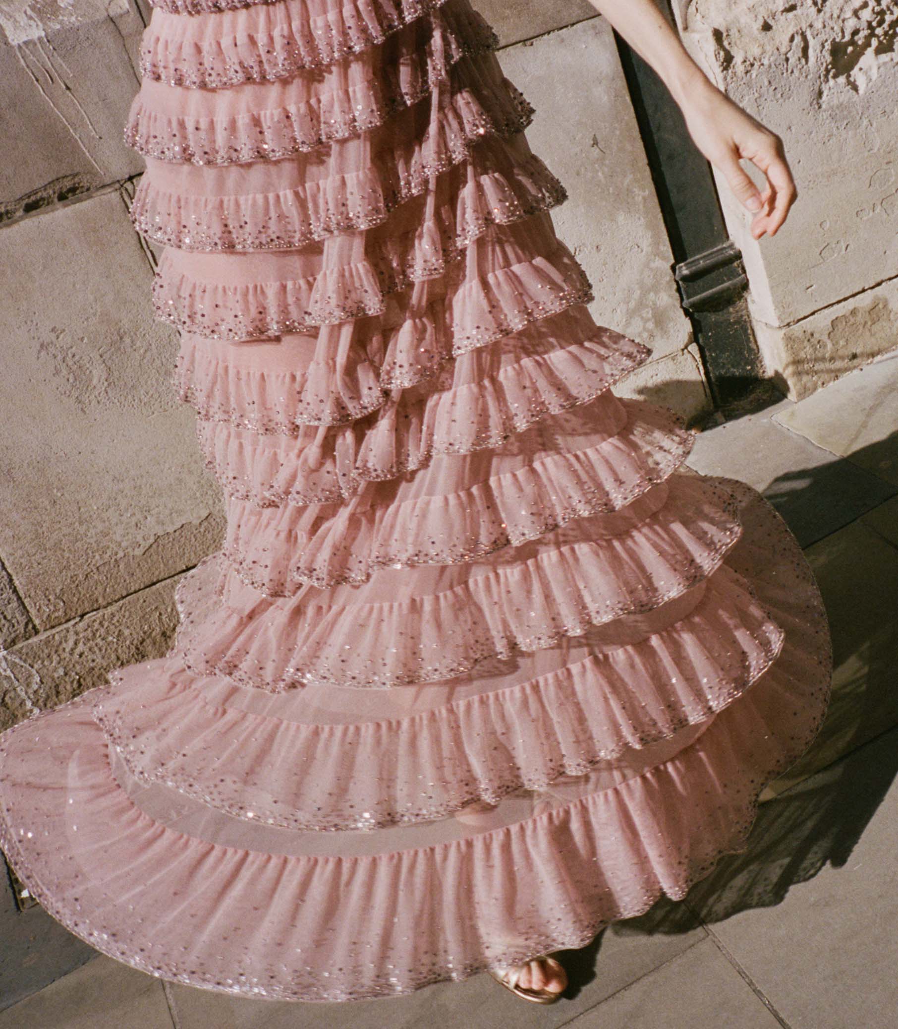 PIERRETTE DRESS -- PALE ROSE view 6