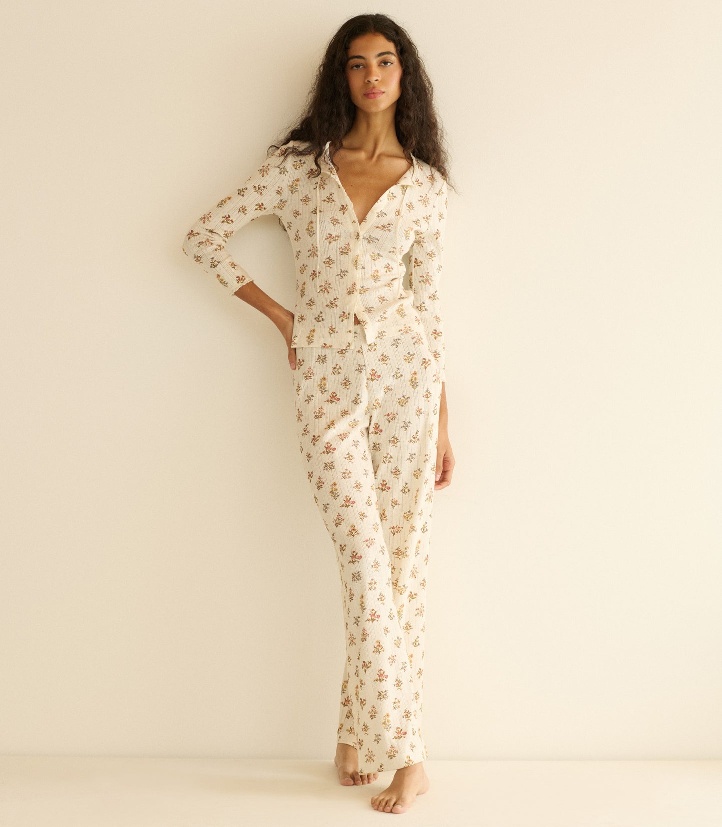 LAVON POINTELLE PANT -- CRÈME PETIT PALAIS