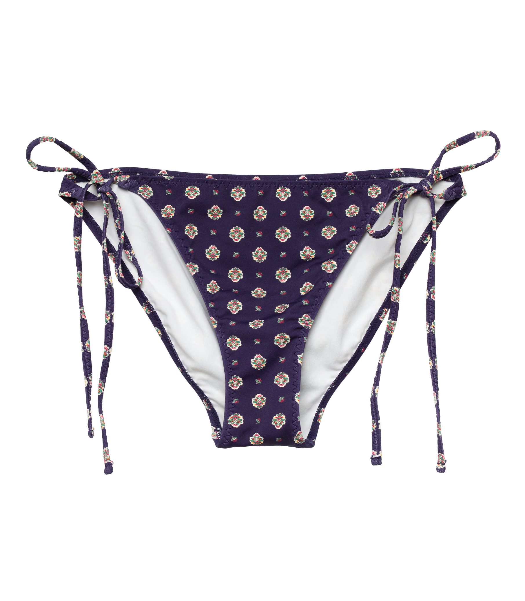 POSITANO BIKINI BOTTOM -- NAVY CADIZ FOULARD view 7
