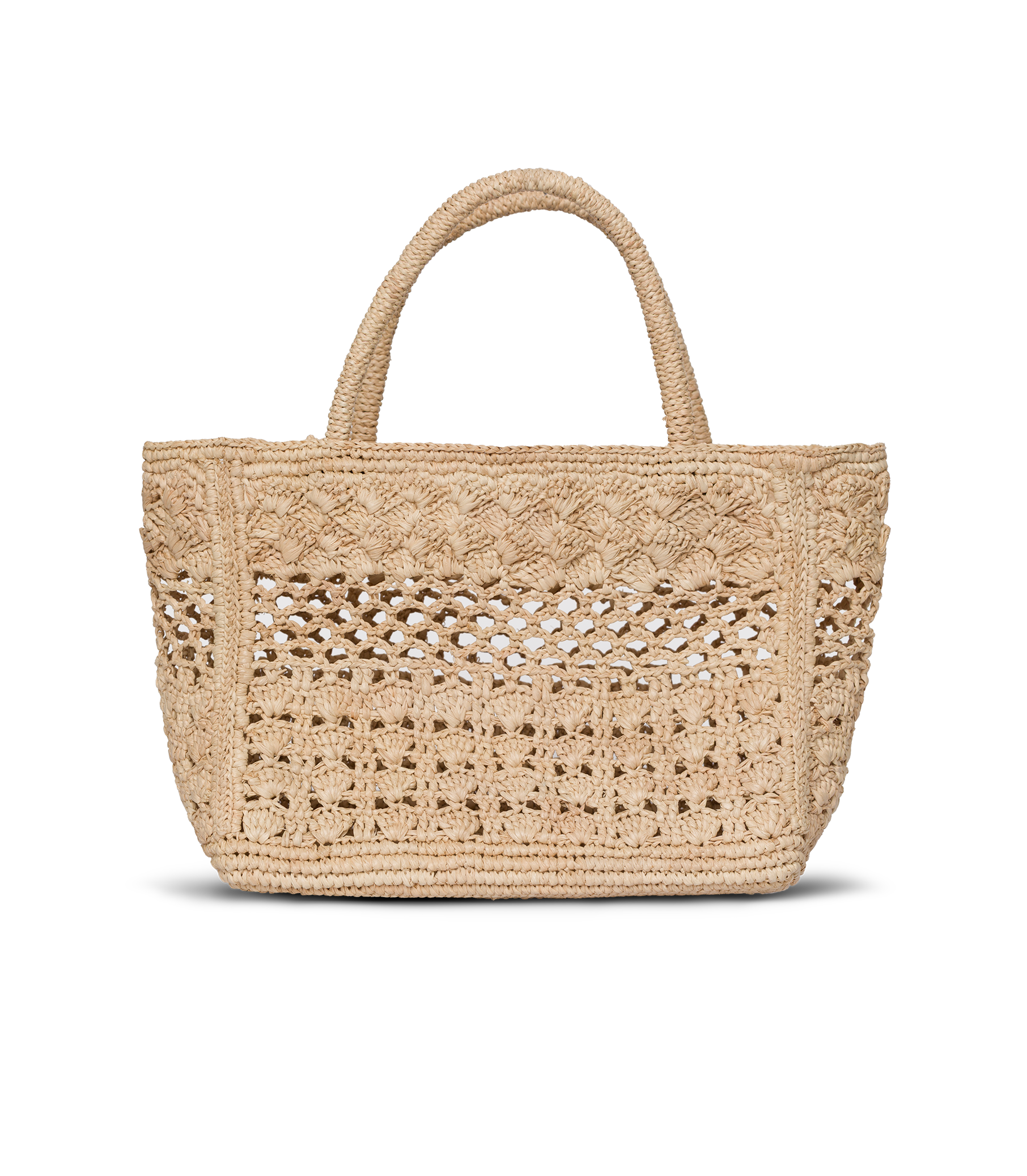 PRANZO MINI TOTE -- NATURAL RAFFIA view 3
