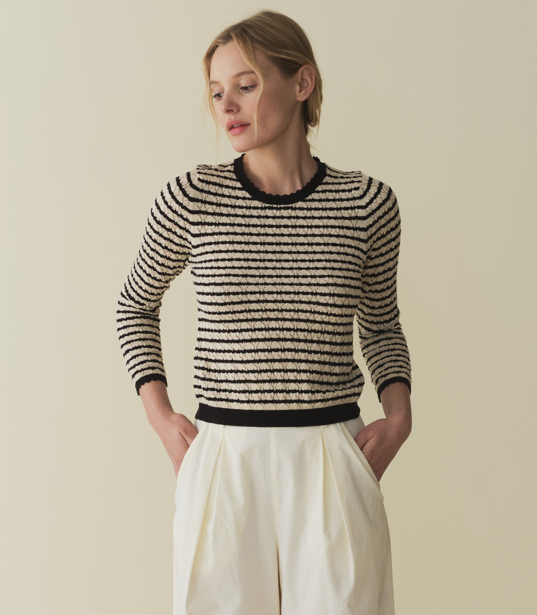 HMD -- PRUDENCE SWEATER -- ALLAIRE STRIPE view 1
