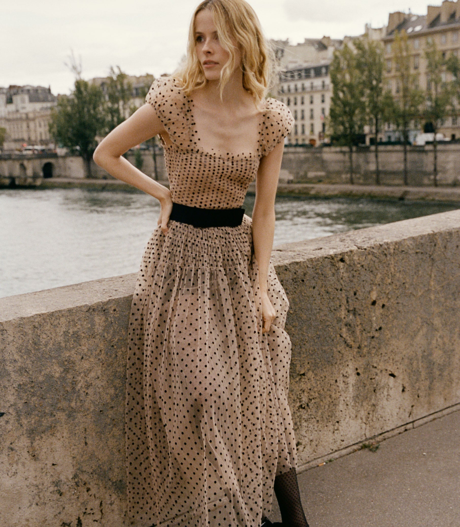 PAMELINA DRESS -- CREAM view 2