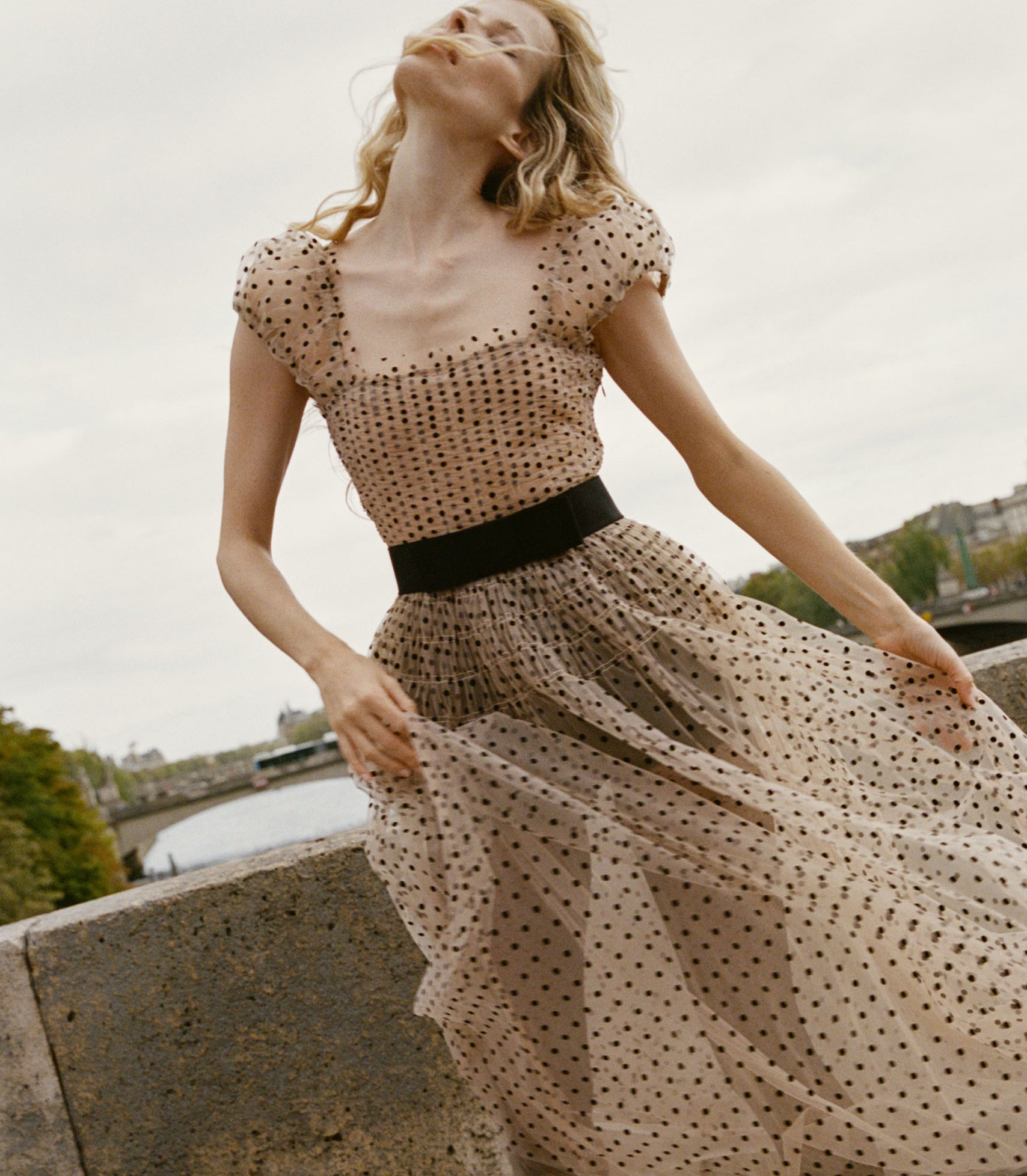 PAMELINA DRESS -- CREAM
