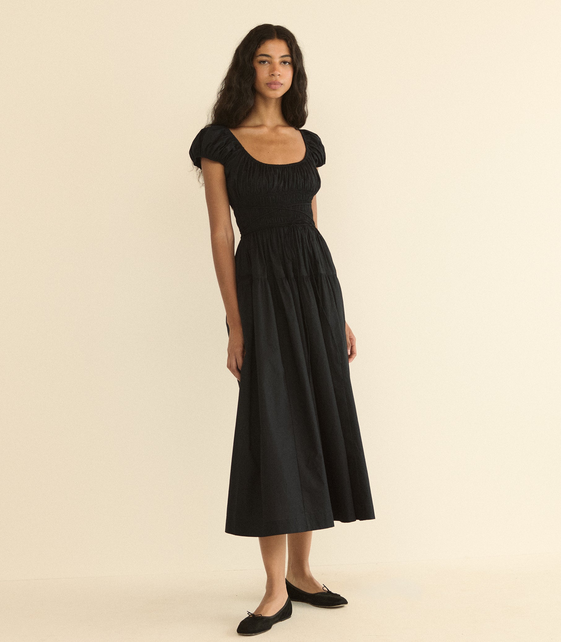 QUINELLE DRESS -- BLACK view 1
