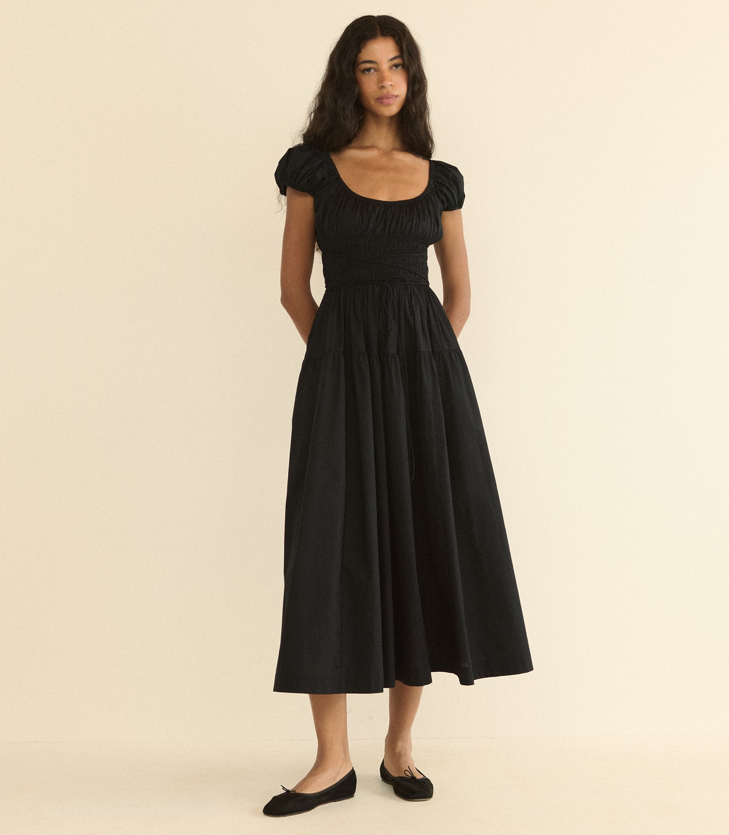 QUINELLE DRESS -- BLACK