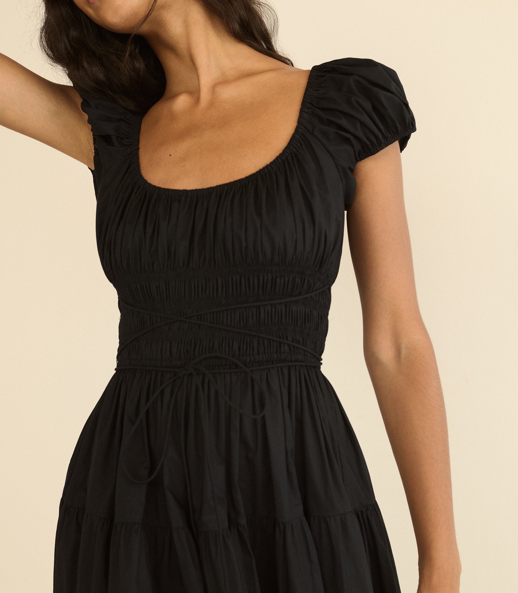 QUINELLE DRESS -- BLACK view 4
