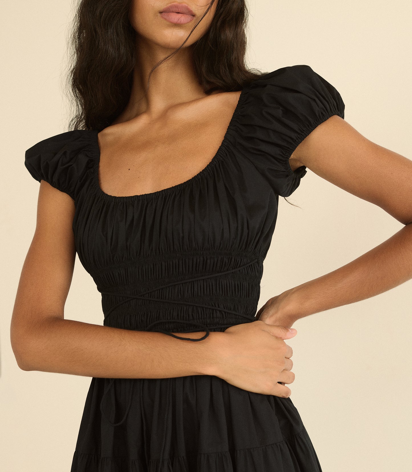 QUINELLE DRESS -- BLACK