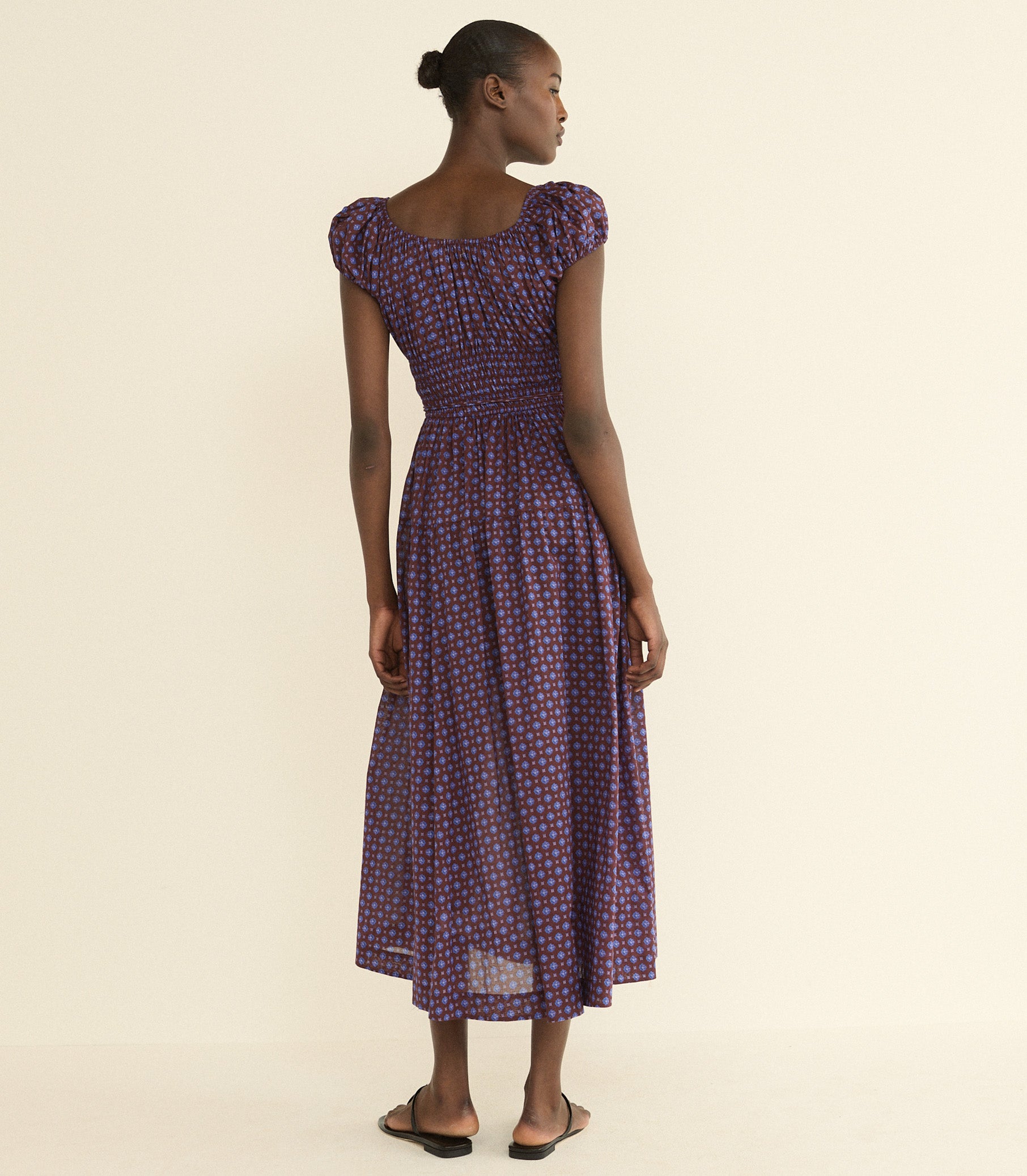 QUINELLE DRESS -- MENORCA FOULARD view 6
